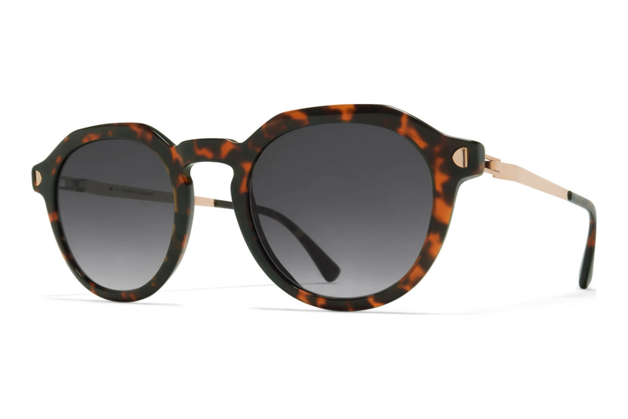 MYKITA RENO SUN 392 Grey GradientC220-Amber Havana/Champag Gold MYKITA RENO SUN 392 Grey GradientC220-Amber Havana/Champag Gold