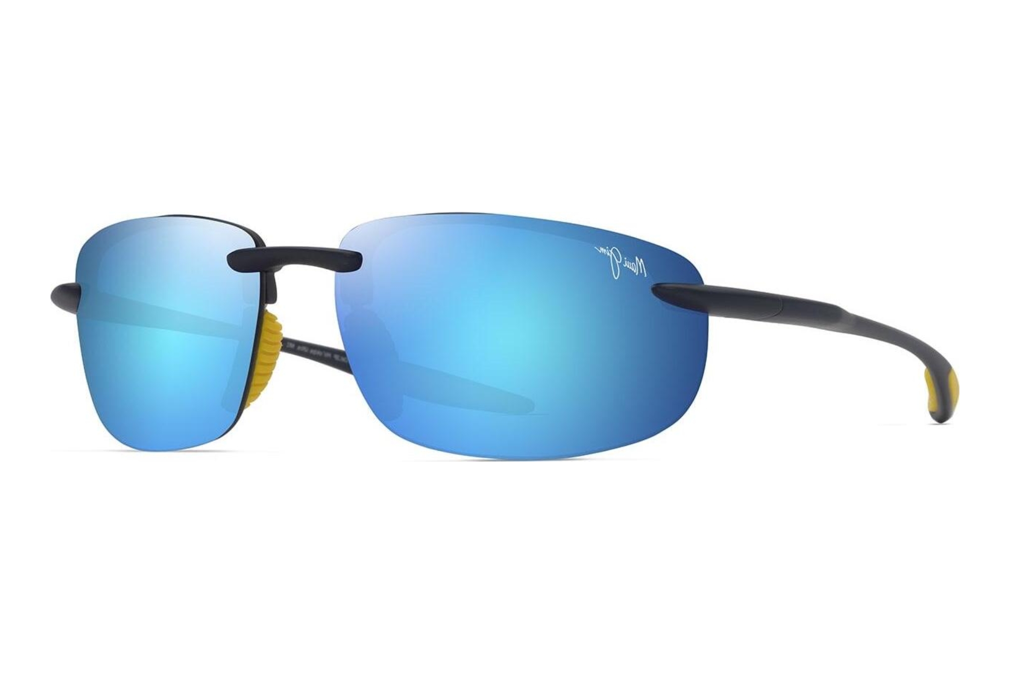 Maui Jim Hookipa Ultra B676-03B Blue HawaiiMatte Solid Dark Blue w/Yellow Maui Jim Hookipa Ultra B676-03B Blue HawaiiMatte Solid Dark Blue w/Yellow