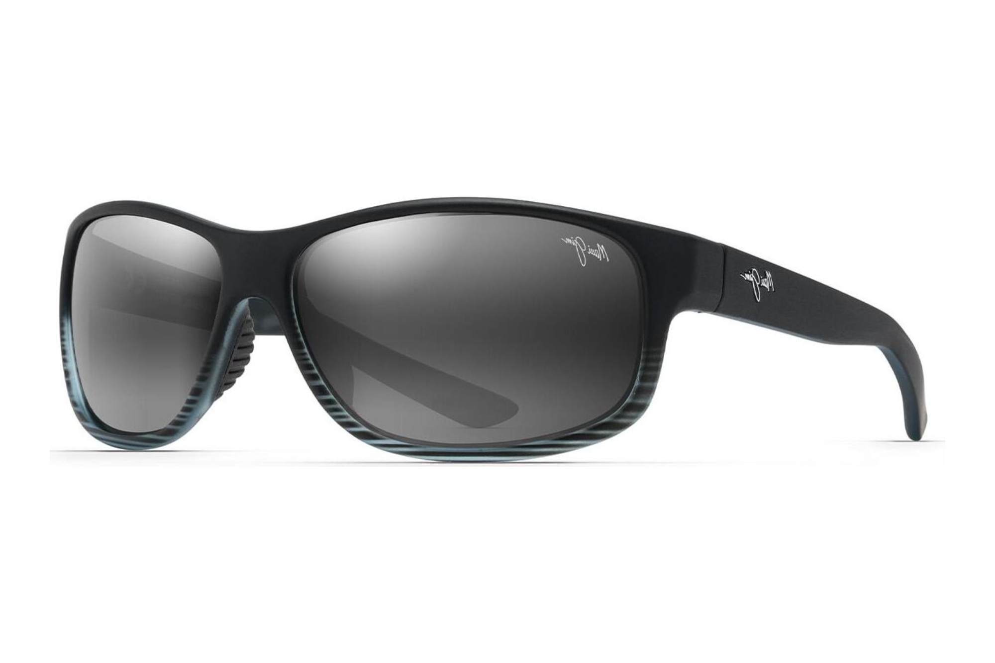 Maui Jim Kaiwi Channel 840-11D Neutral GreyGrey Black Stripe Maui Jim Kaiwi Channel 840-11D Neutral GreyGrey Black Stripe