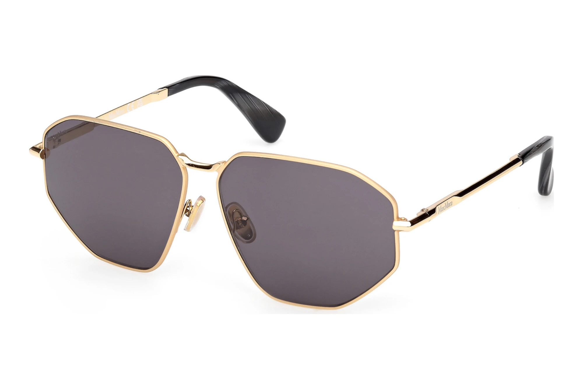 Max Mara MM0143 30A grauGlänzend Tiefgold Max Mara MM0143 30A grauGlänzend Tiefgold