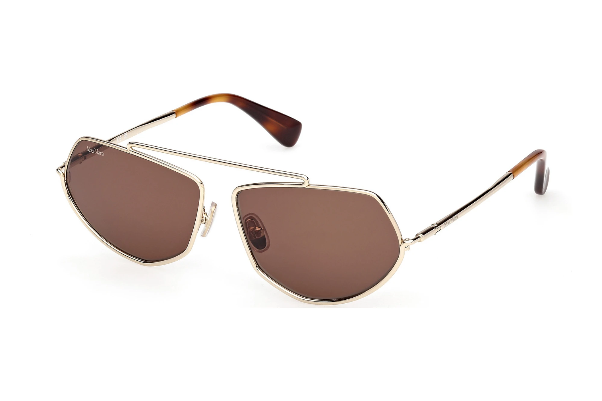Max Mara MM0165 32E braunGlänzend Blassgold Max Mara MM0165 32E braunGlänzend Blassgold