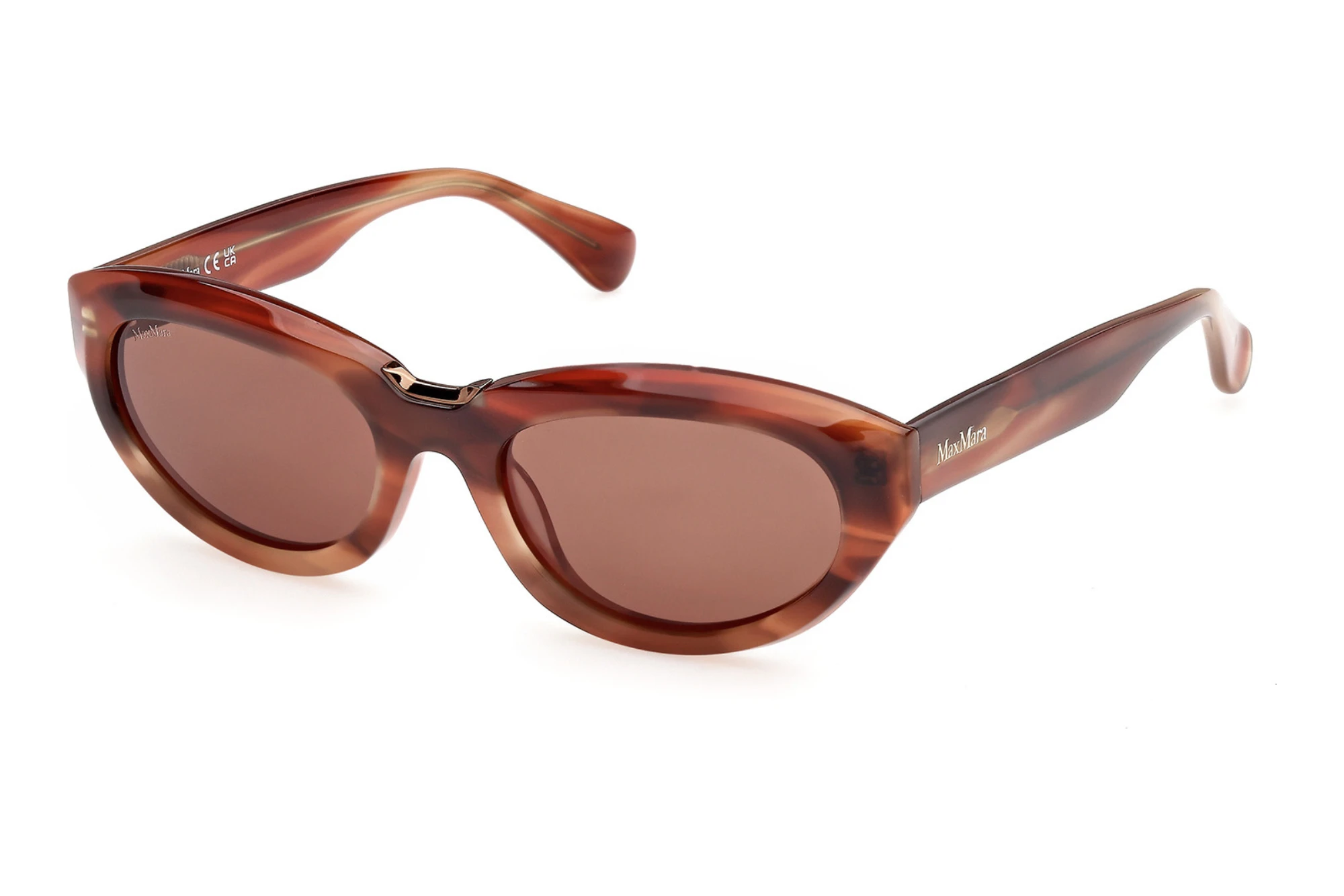 Max Mara MM0203 68E braunRot/Horn Max Mara MM0203 68E braunRot/Horn
