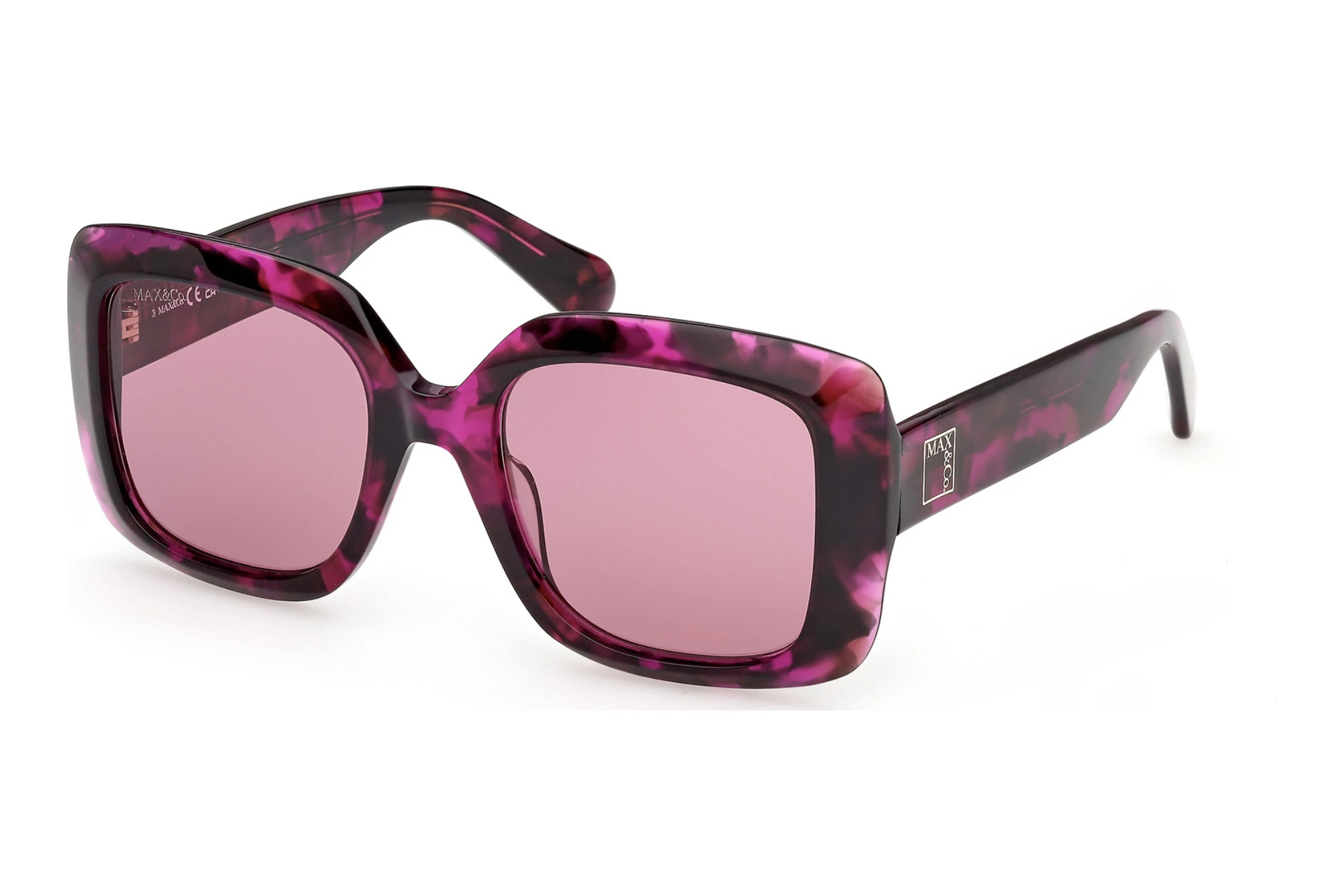 Max & Co. MO0153 55Y violettBunt Havanna Max & Co. MO0153 55Y violettBunt Havanna