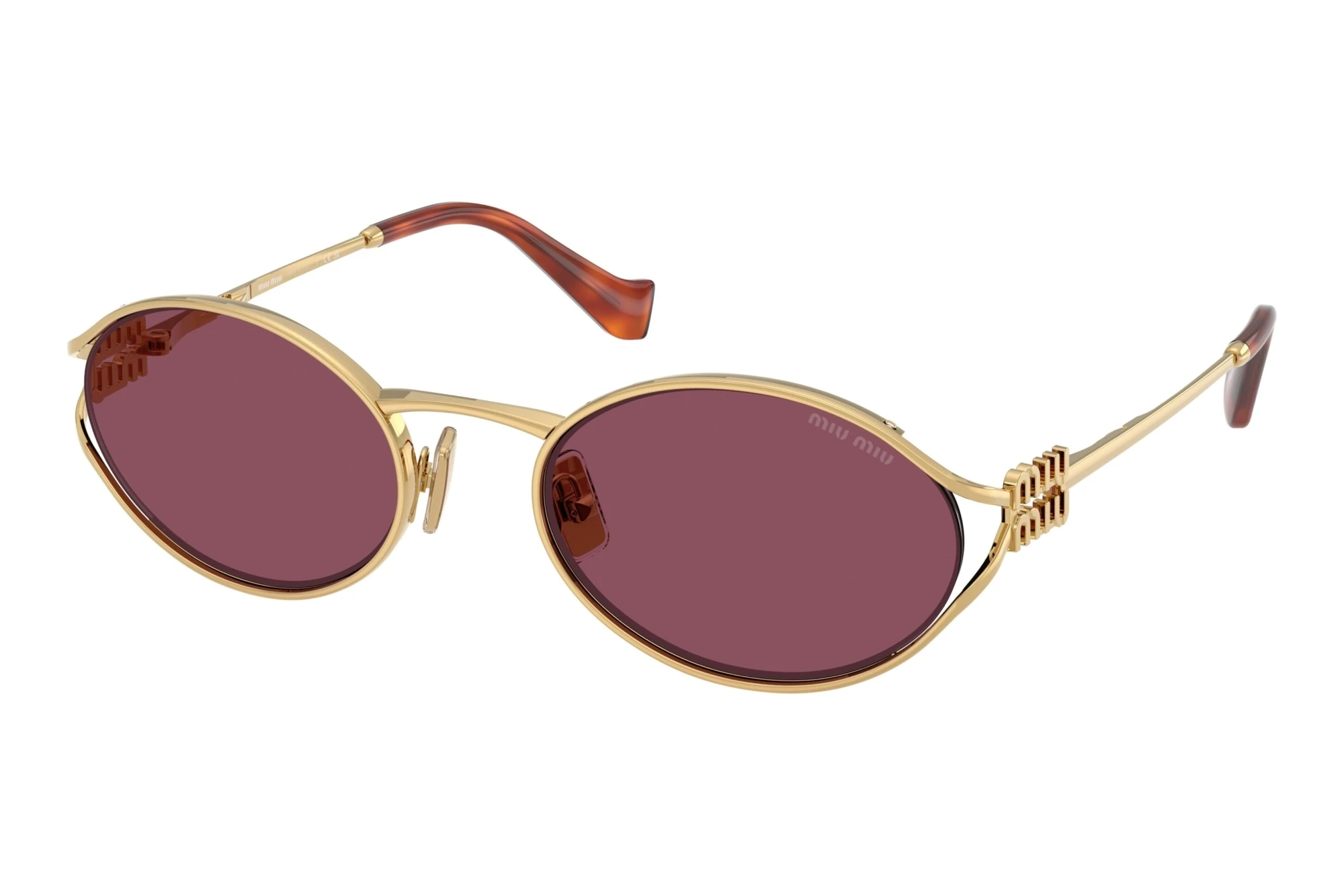 Miu Miu MU 52YS 5AK20Y Dark VioletGold Miu Miu MU 52YS 5AK20Y Dark VioletGold