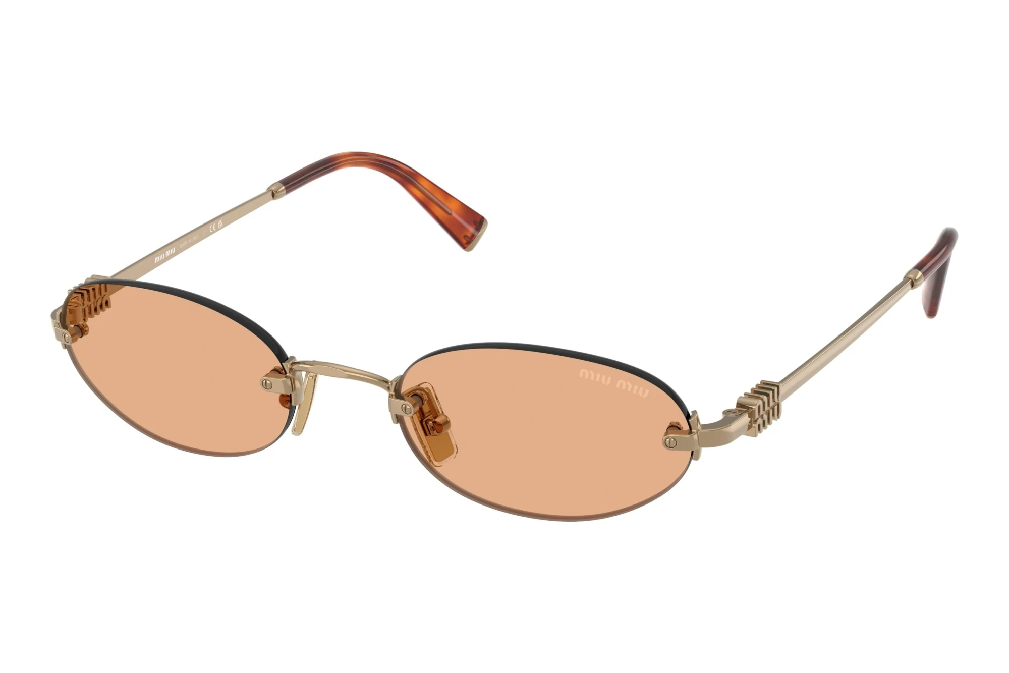 Miu Miu MU A54S 7OE90X OrangeBrass Miu Miu MU A54S 7OE90X OrangeBrass