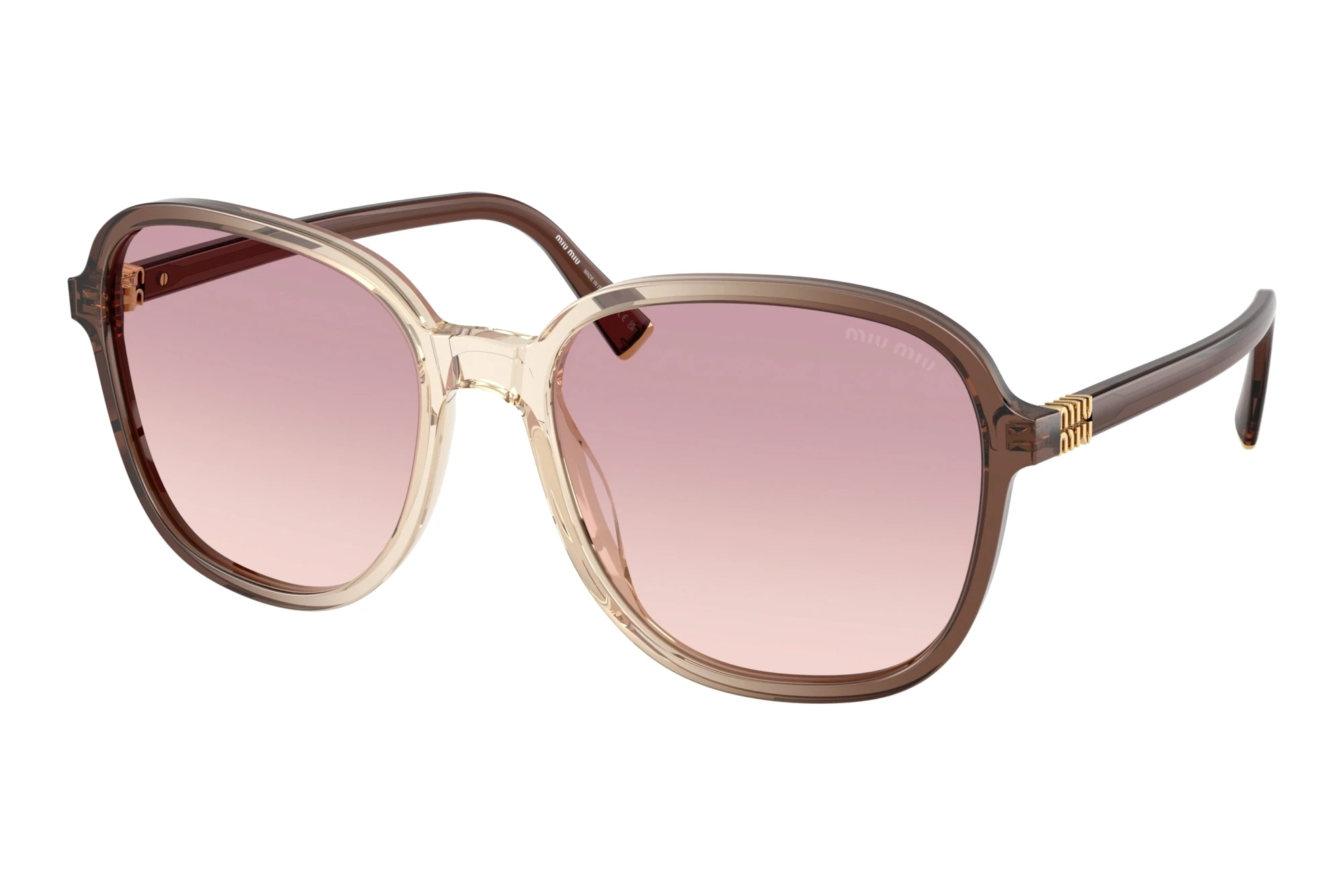 Miu Miu MU B01S 25G40S Brown Gradient VioletBrown Gradient Miu Miu MU B01S 25G40S Brown Gradient VioletBrown Gradient