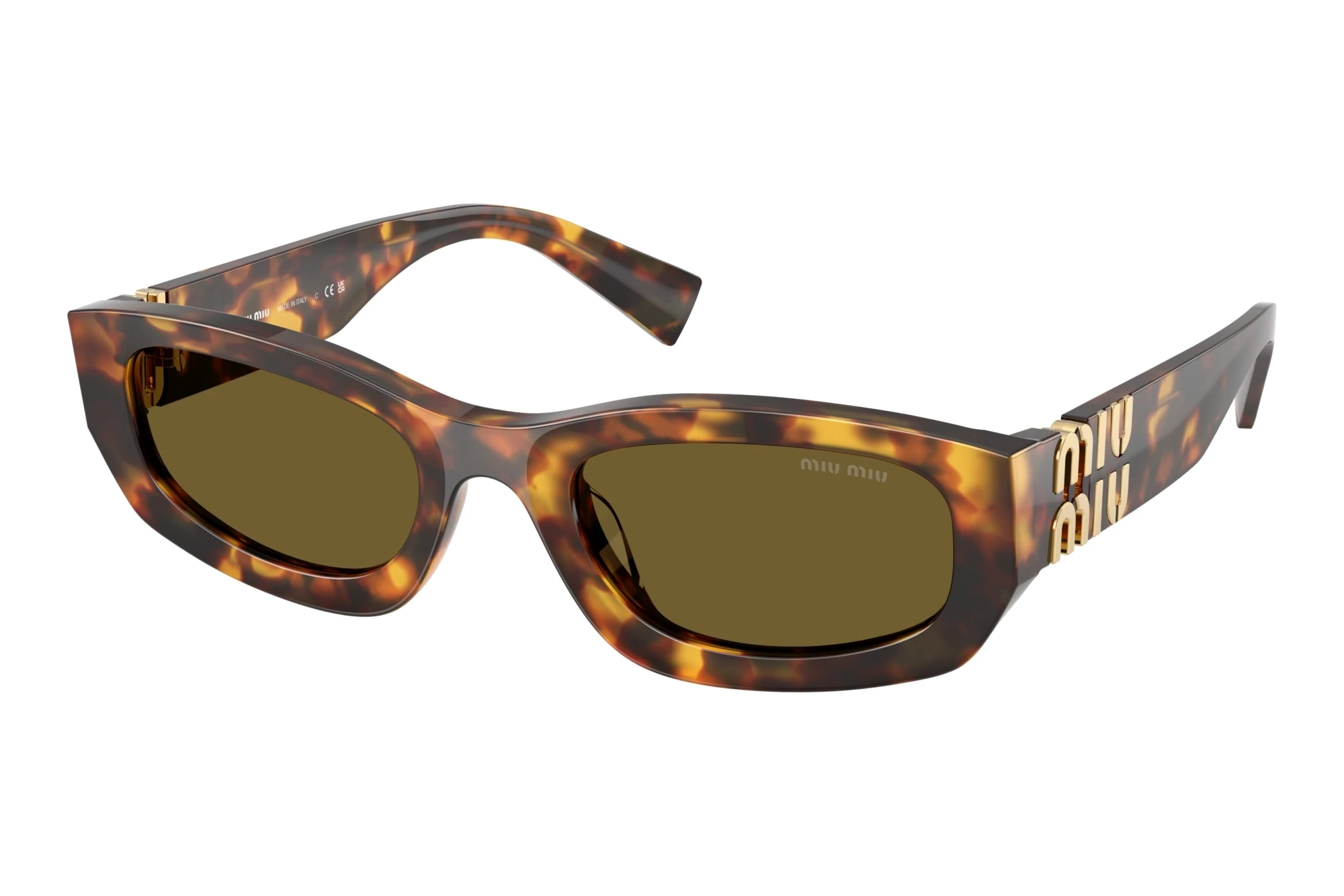 Miu Miu MU B04S 14L09Z Dark BrownHavana Honey Miu Miu MU B04S 14L09Z Dark BrownHavana Honey