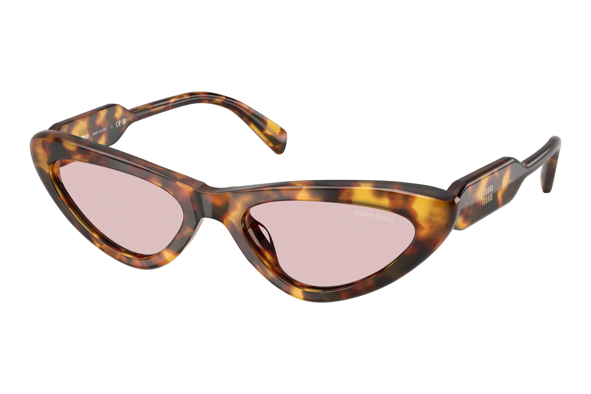 Miu Miu MU B11SU 14L4I0 PinkHoney Havana Miu Miu MU B11SU 14L4I0 PinkHoney Havana