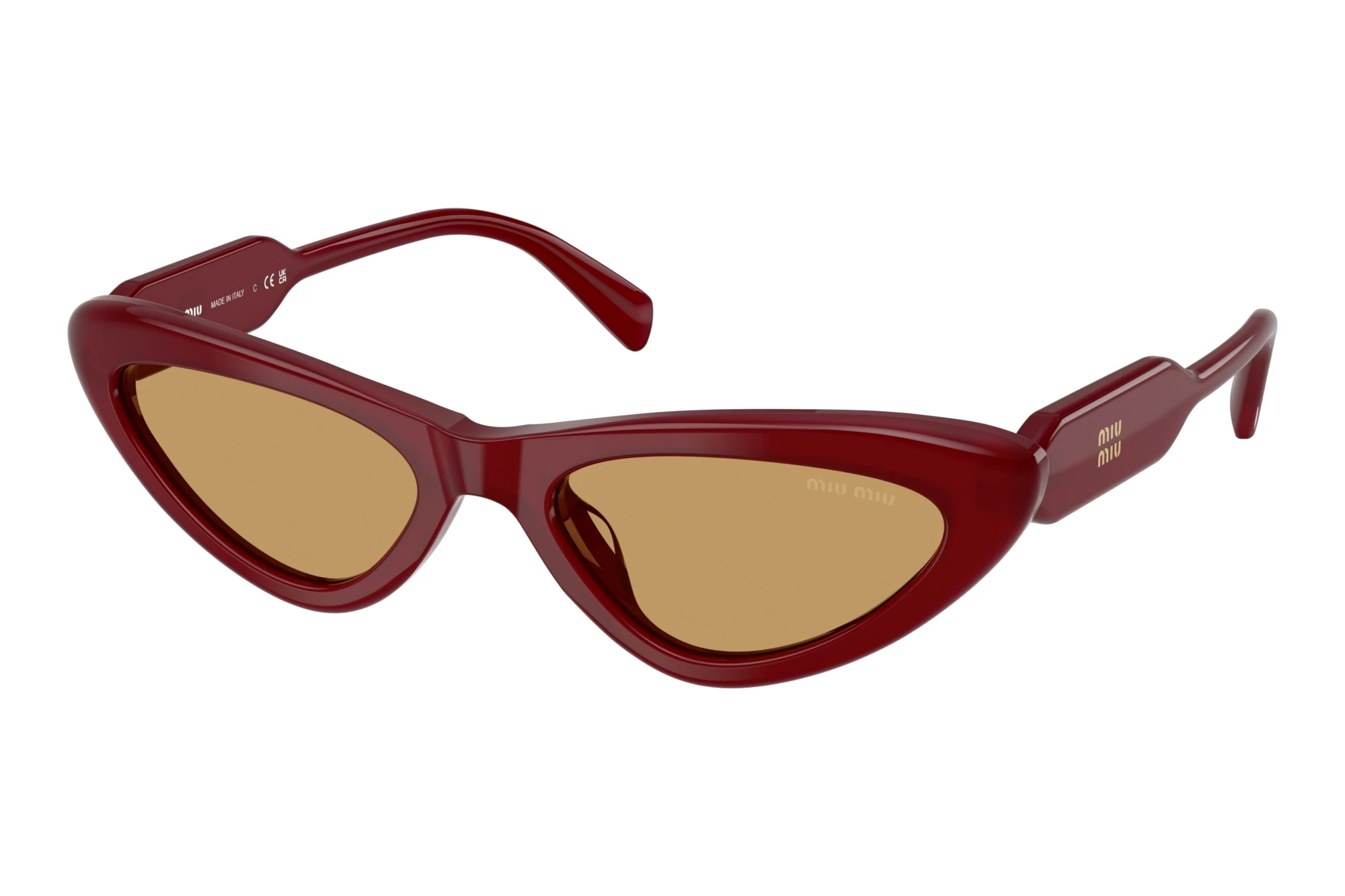Miu Miu MU B11SU 21I10Y BrownOpal Burgundy Miu Miu MU B11SU 21I10Y BrownOpal Burgundy