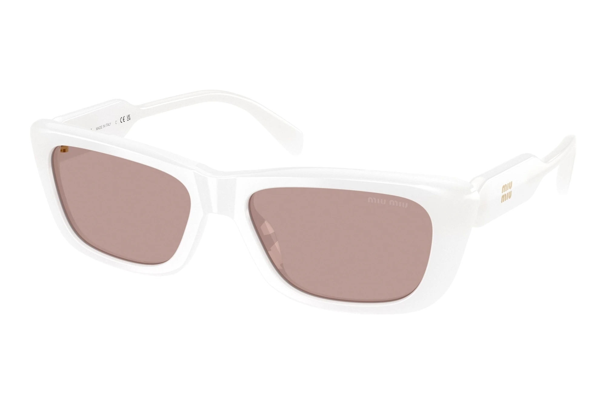 Miu Miu MU B12S 20M20I Light Purple BrownOpal White Miu Miu MU B12S 20M20I Light Purple BrownOpal White