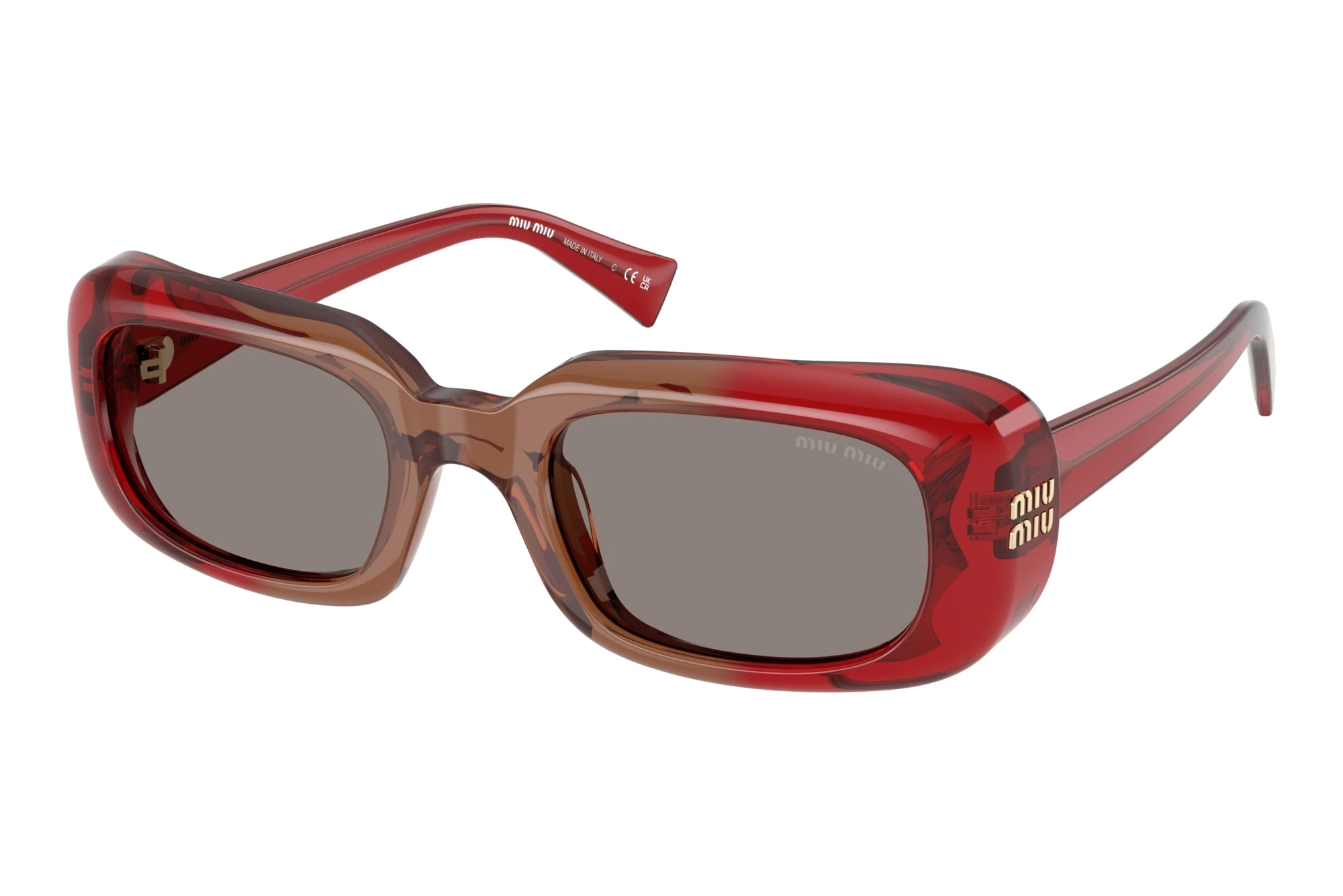 Miu Miu MU B13S 23M80Q Dark GreyBordeaux Miu Miu MU B13S 23M80Q Dark GreyBordeaux