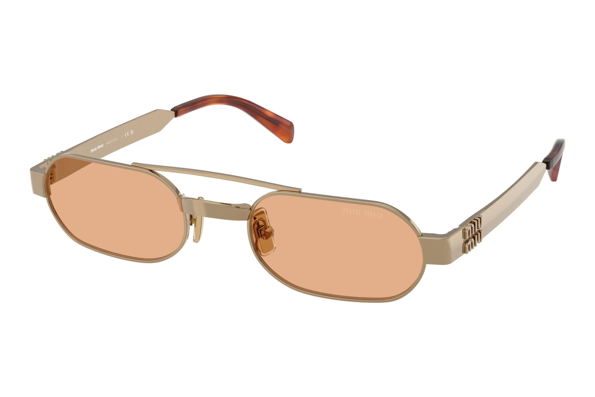 Miu Miu MU B52S 7OE90X OrangeBrass Miu Miu MU B52S 7OE90X OrangeBrass