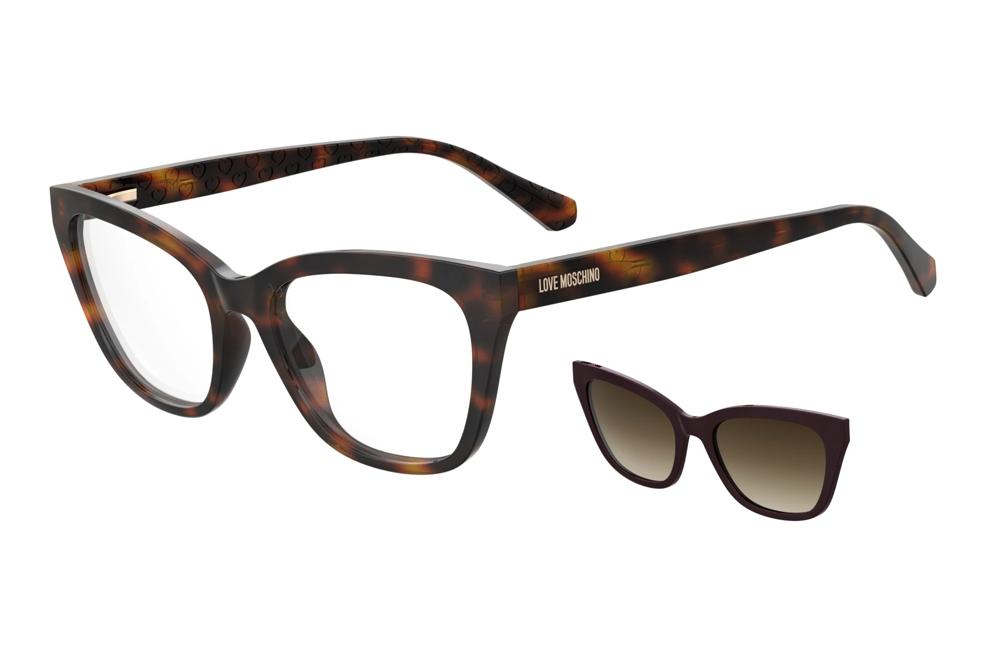 Moschino MOL071/CS MFX/HA BROWN SHADEDHAVANA PLUM Moschino MOL071/CS MFX/HA BROWN SHADEDHAVANA PLUM