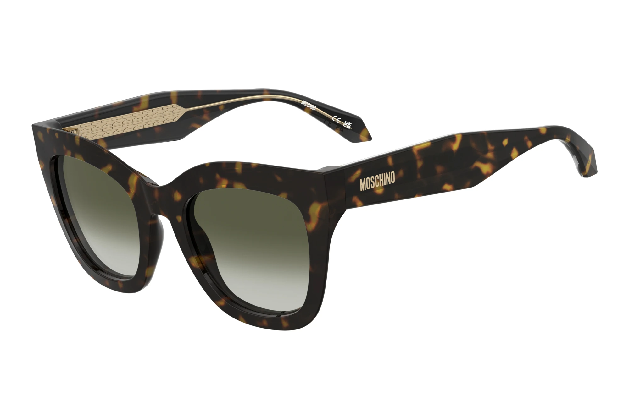 Moschino MOS215/S 2IK/9K GREEN SHADEDHAVANA GOLD Moschino MOS215/S 2IK/9K GREEN SHADEDHAVANA GOLD