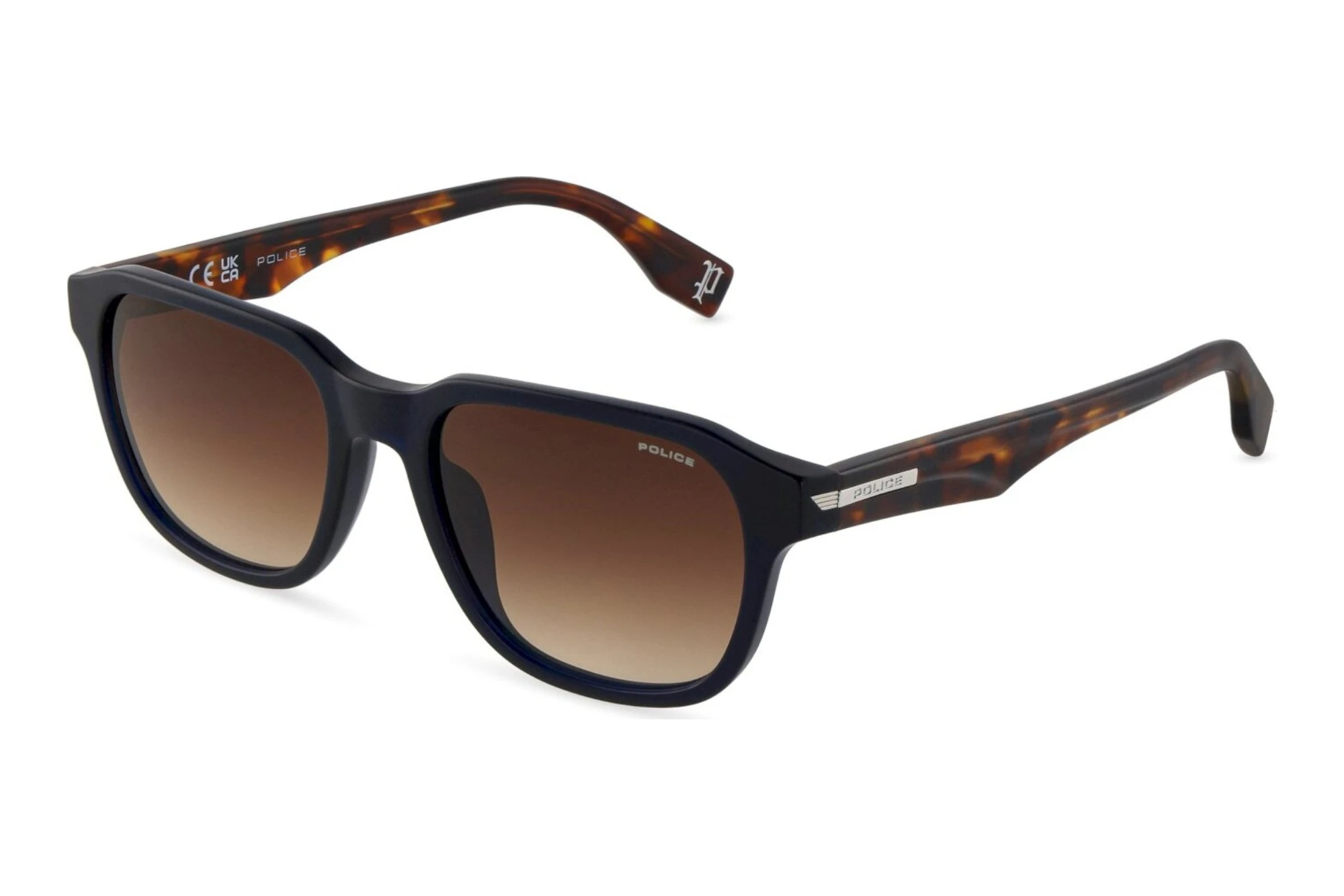 Police SPLU67 0V14 BROWN GRADIENTSANBLASTED OR MATT BLUE Police SPLU67 0V14 BROWN GRADIENTSANBLASTED OR MATT BLUE