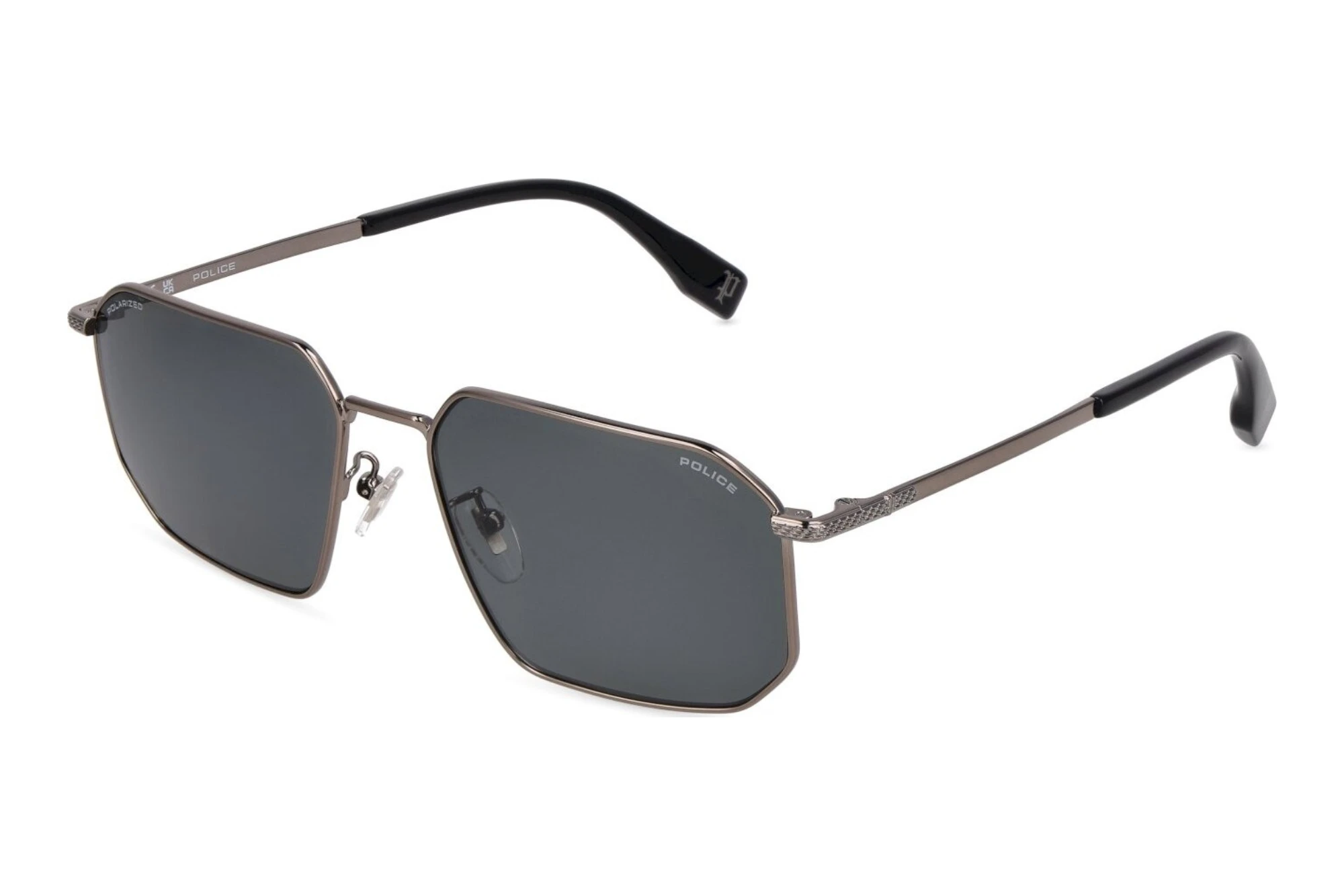 Police SPLV29 509P SMOKETOTAL SHINY RUTHENIUM Police SPLV29 509P SMOKETOTAL SHINY RUTHENIUM