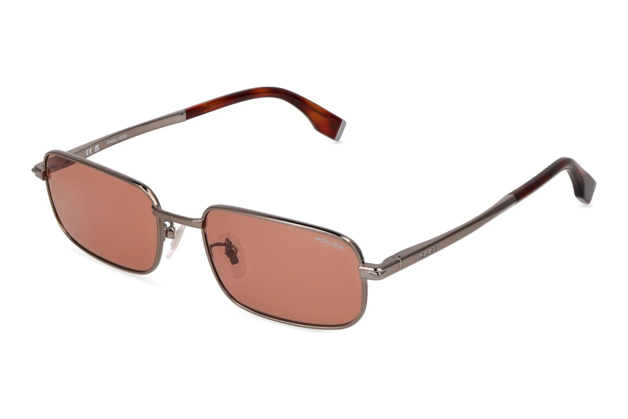Police SPLV34 0509 BROWNTOTAL SHINY RUTHENIUM Police SPLV34 0509 BROWNTOTAL SHINY RUTHENIUM
