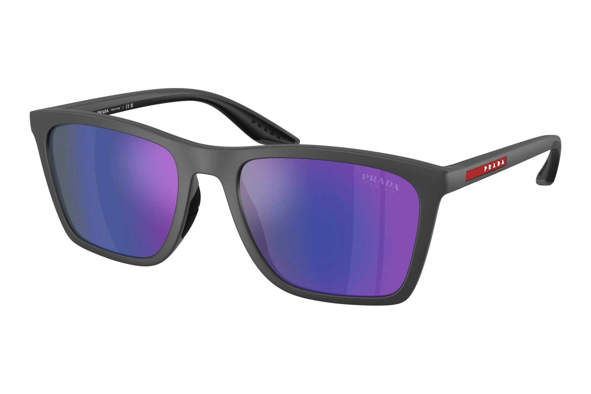 Prada Linea Rossa PS B08S UFK05U Dark Blue Mirror VioletRubber Grey Prada Linea Rossa PS B08S UFK05U Dark Blue Mirror VioletRubber Grey