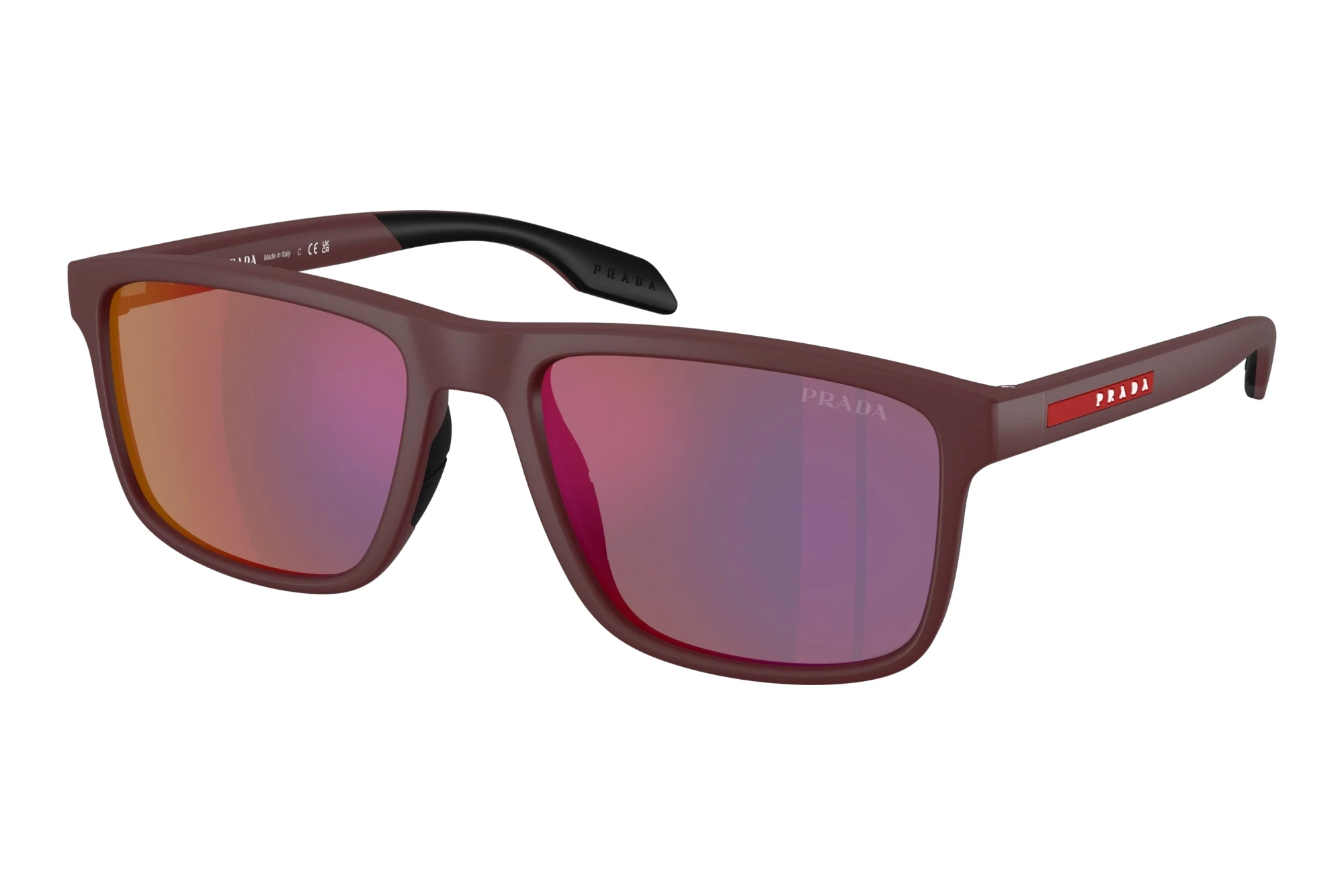 Prada Linea Rossa PS C01S 29U21E Dark Grey Mirror RedMatte Brown Prada Linea Rossa PS C01S 29U21E Dark Grey Mirror RedMatte Brown