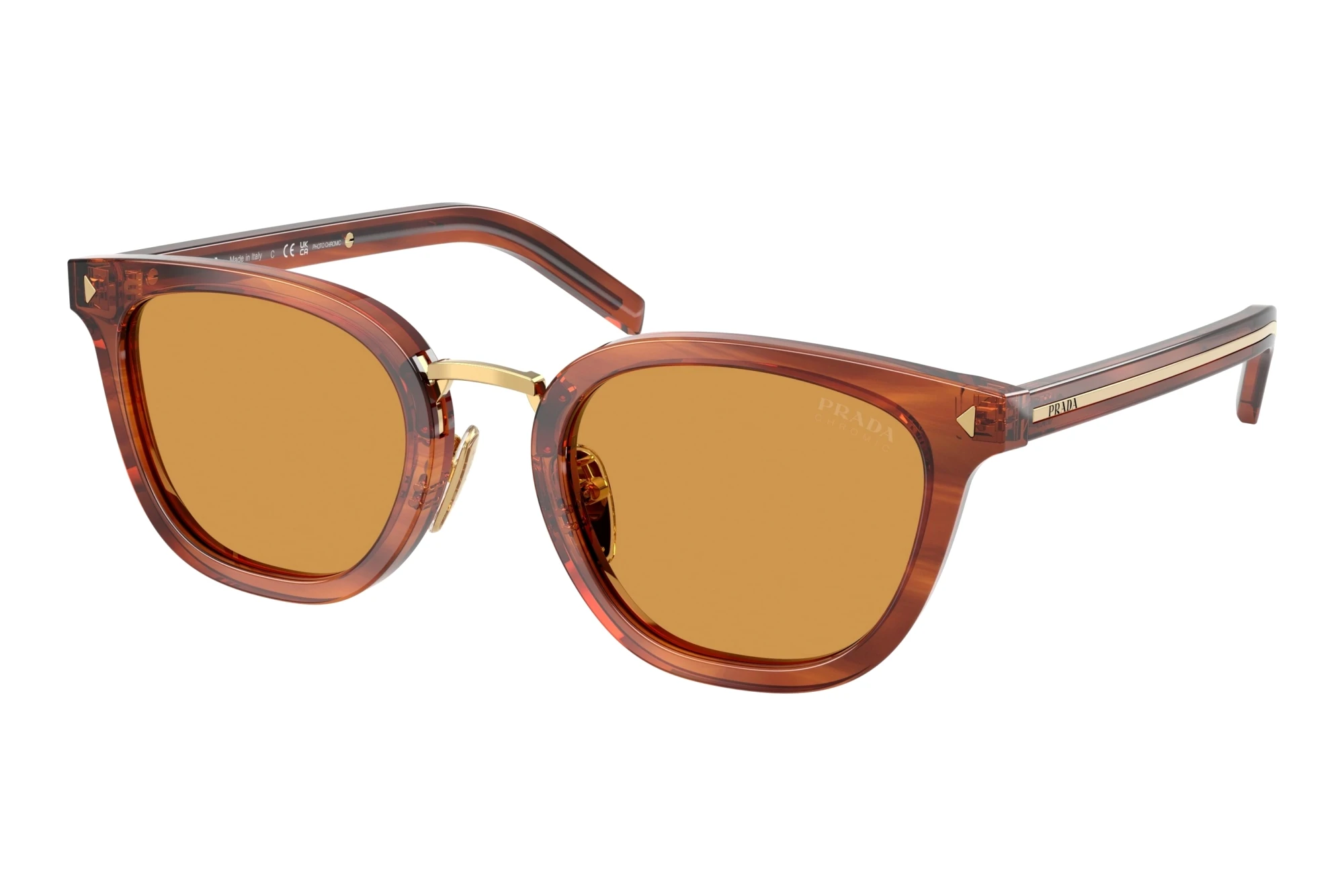 Prada PR C01SD 27F60F Photogrey Extra YellowHavana Cognac Prada PR C01SD 27F60F Photogrey Extra YellowHavana Cognac