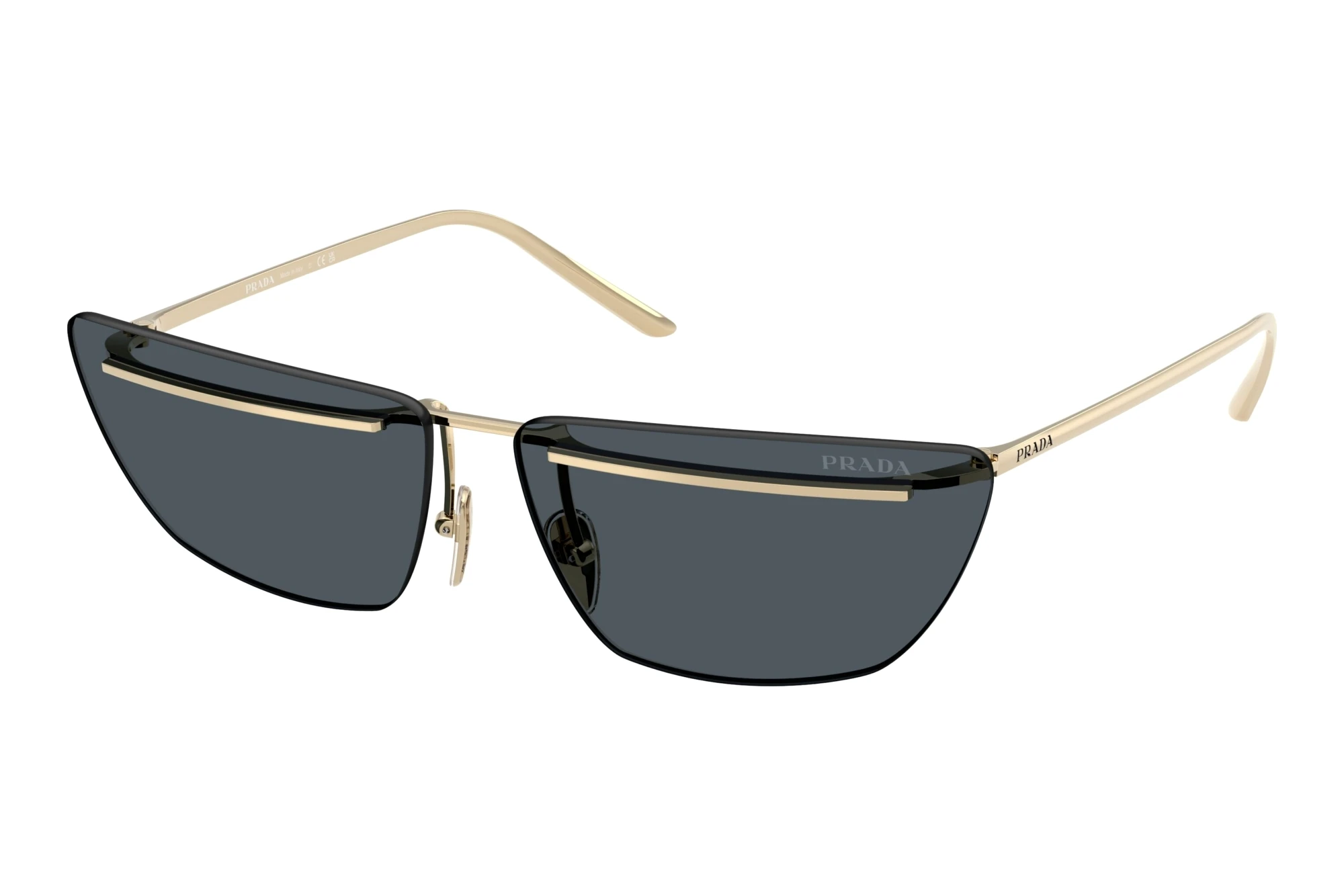 Prada PR C52S ZVN70B Dark GreyPale Gold Prada PR C52S ZVN70B Dark GreyPale Gold