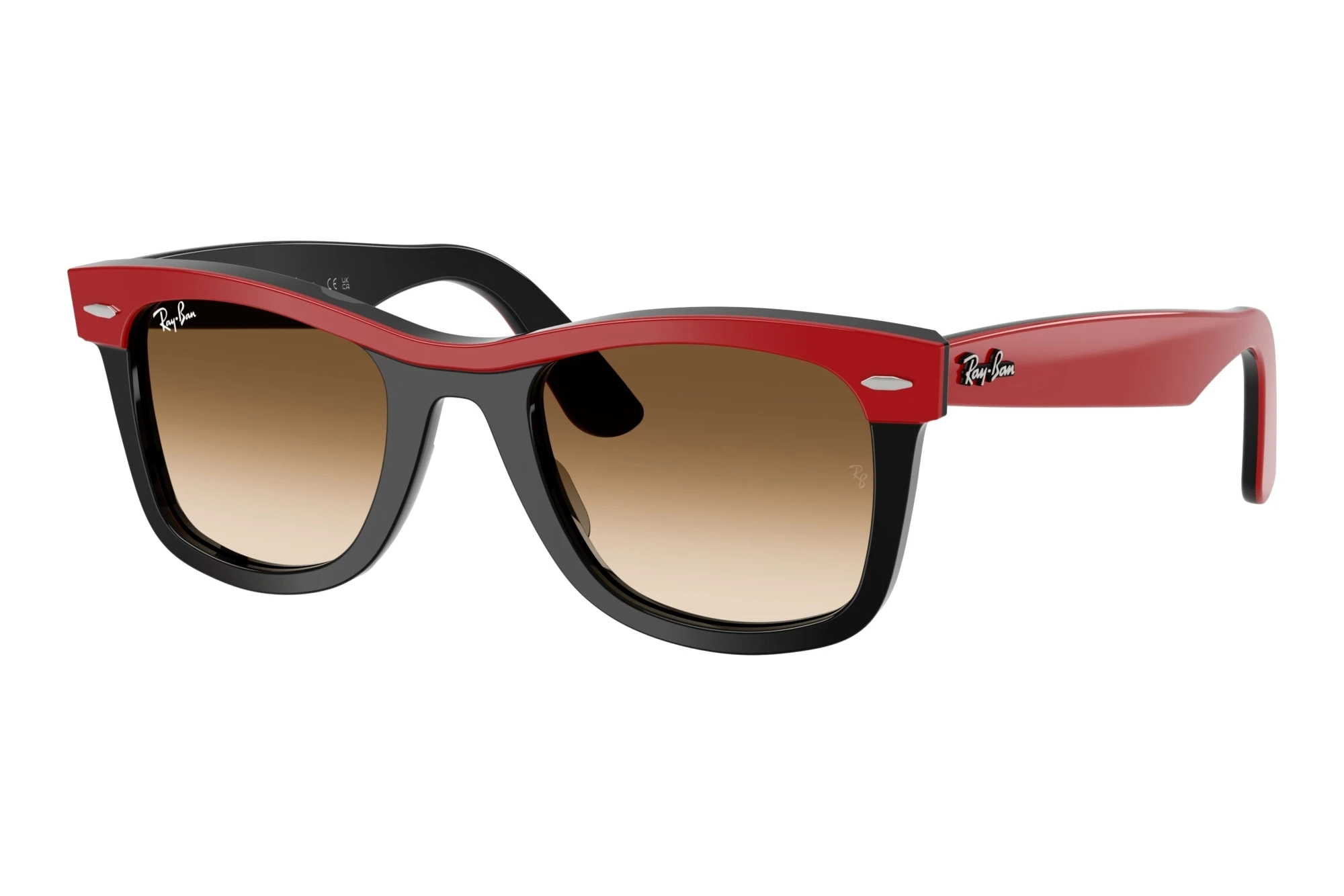 Ray-Ban RB2240 955/51 Clear Gradient BrownRed On Black Ray-Ban RB2240 955/51 Clear Gradient BrownRed On Black