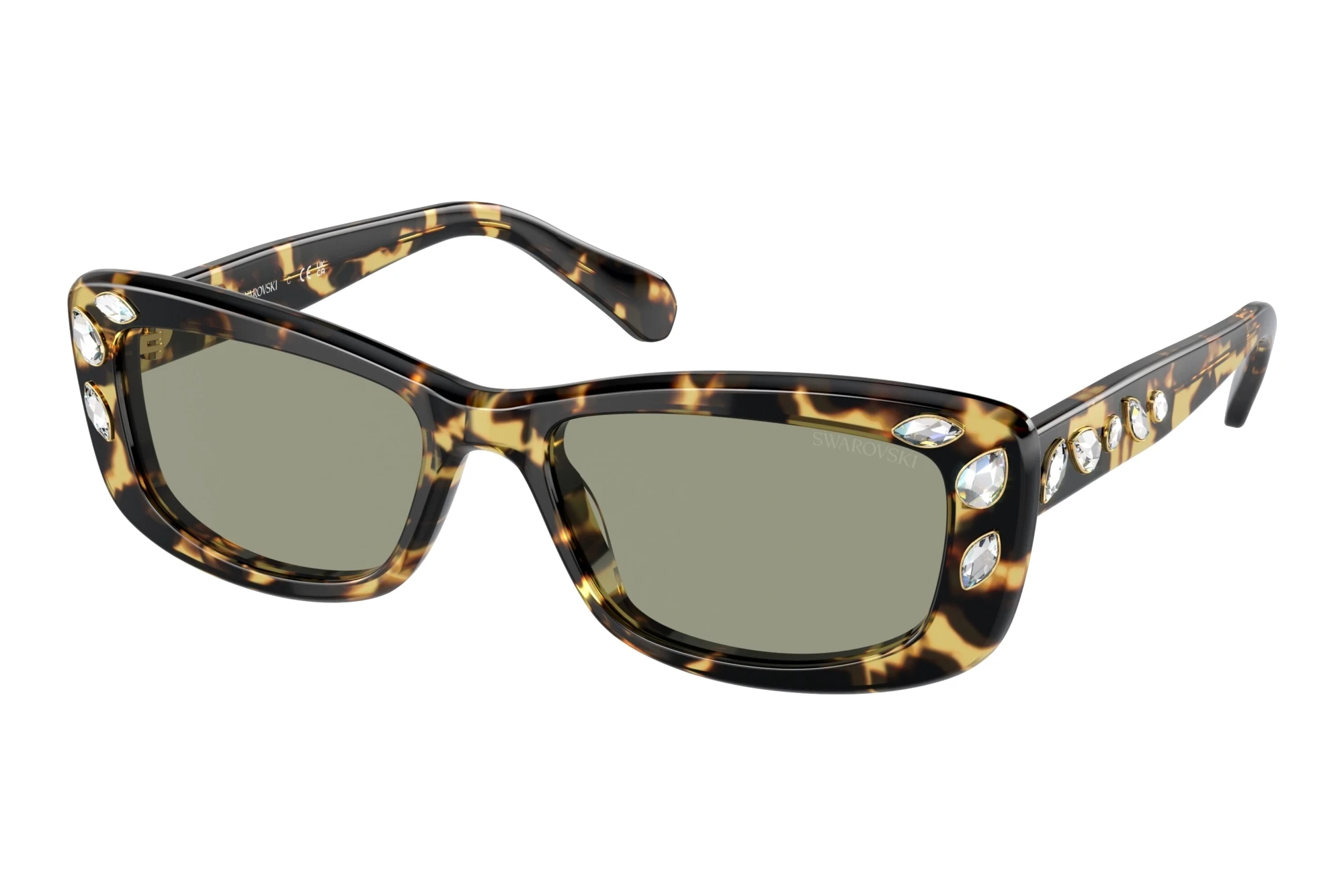 Swarovski SK6008 1009/2 GreenMedium Havana Swarovski SK6008 1009/2 GreenMedium Havana