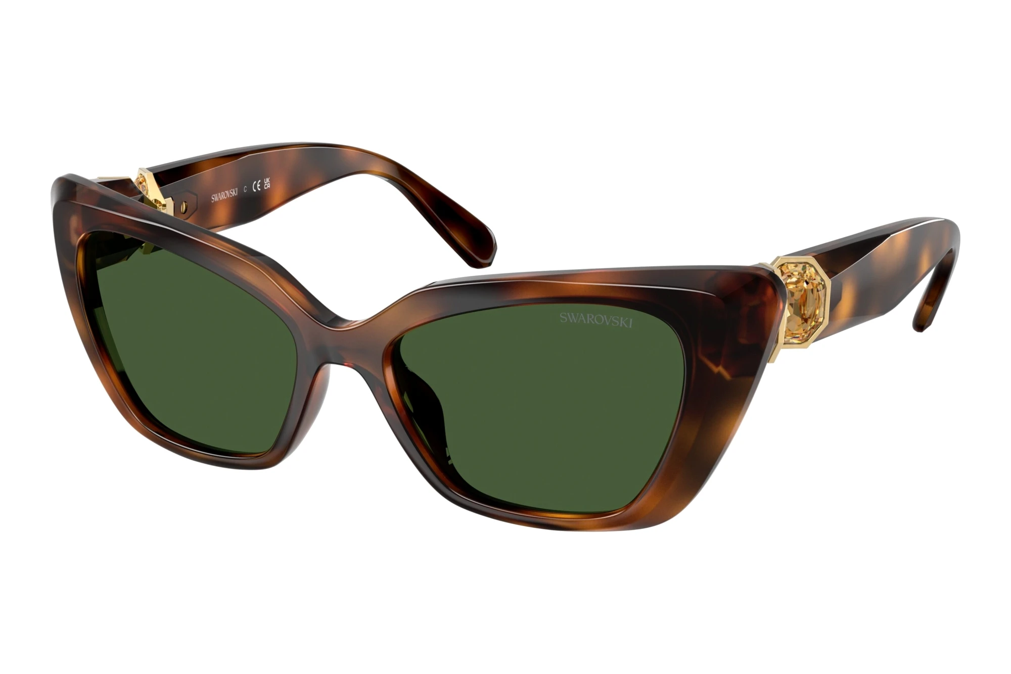 Swarovski SK6047 100271 Dark GreenHavana Swarovski SK6047 100271 Dark GreenHavana
