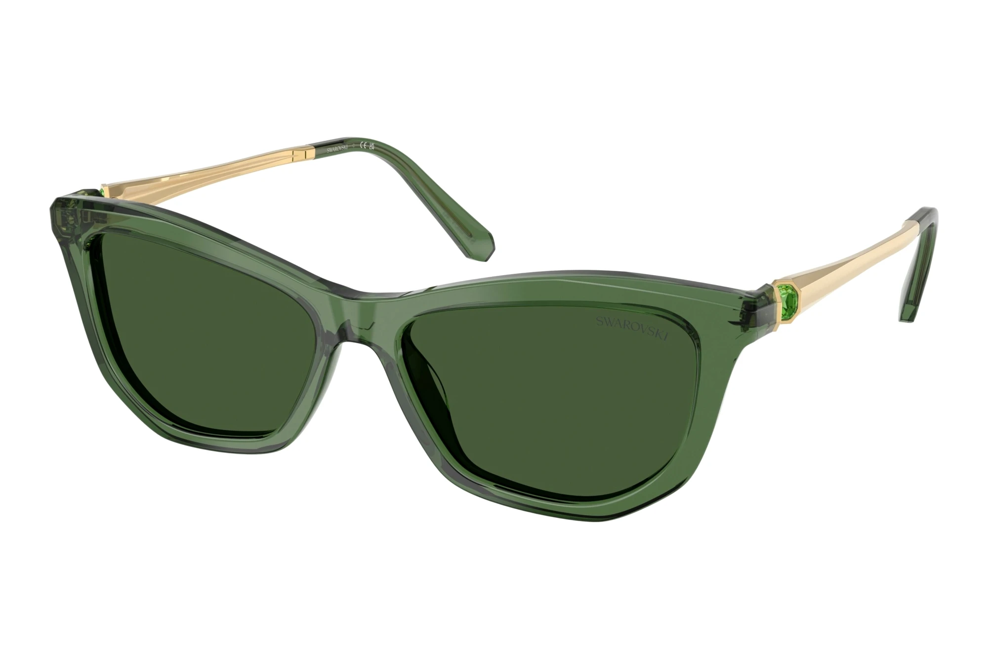 Swarovski SK6057 108571 Dark GreenTransparent Green Swarovski SK6057 108571 Dark GreenTransparent Green