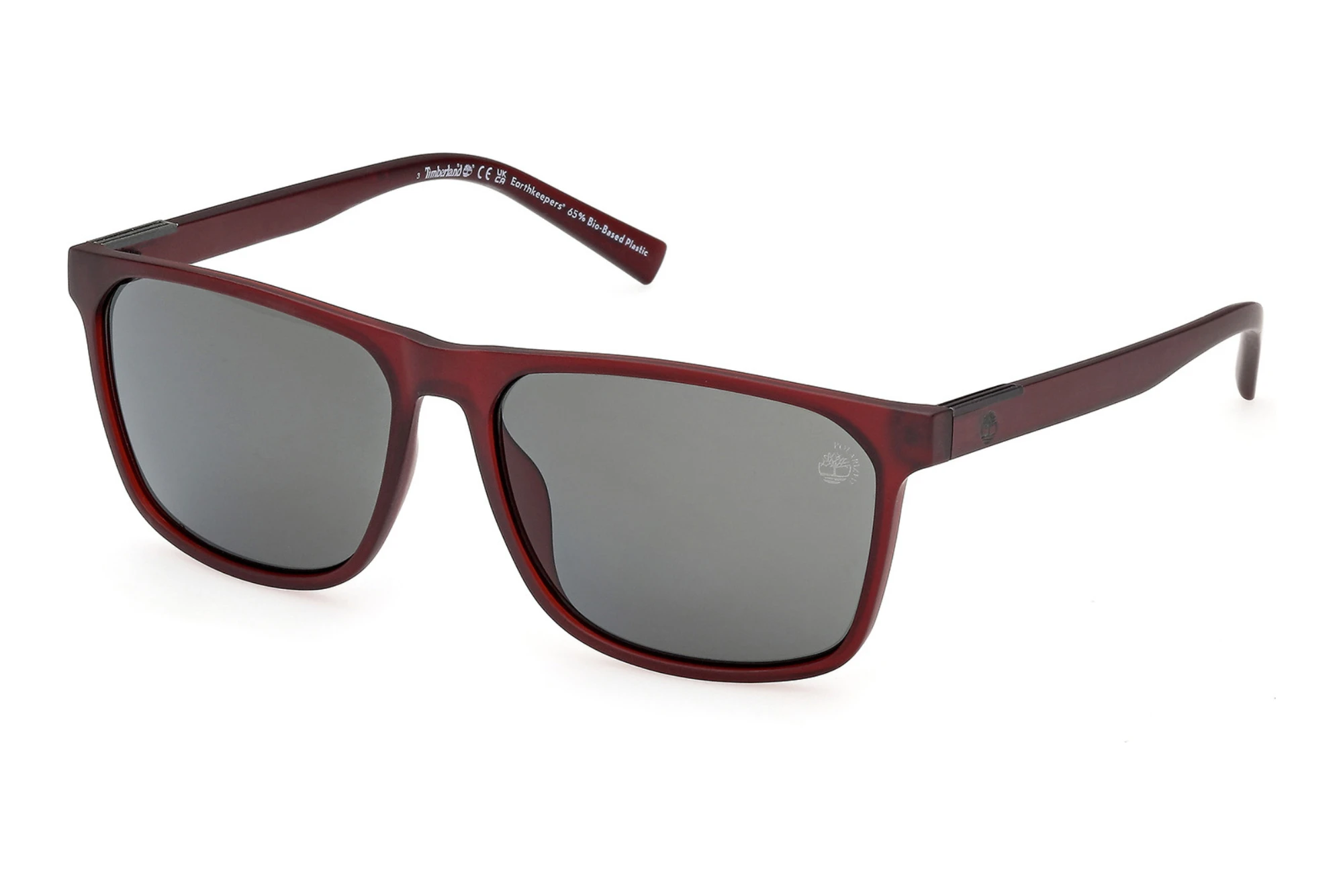 Timberland TB9312 67D grau polarisierendMatt Dunkel Rot Timberland TB9312 67D grau polarisierendMatt Dunkel Rot