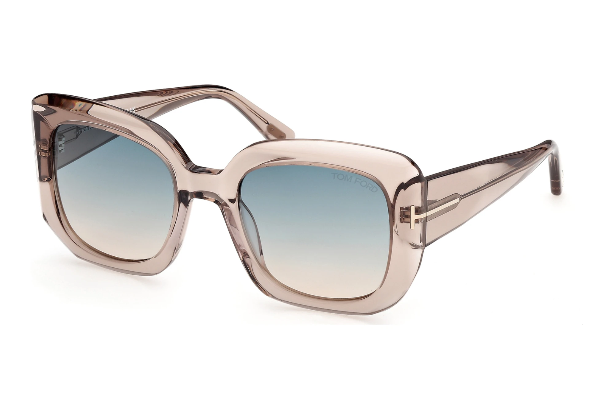 Tom Ford FT1220 45P grün verlaufendGlänzend Hellbraun Tom Ford FT1220 45P grün verlaufendGlänzend Hellbraun