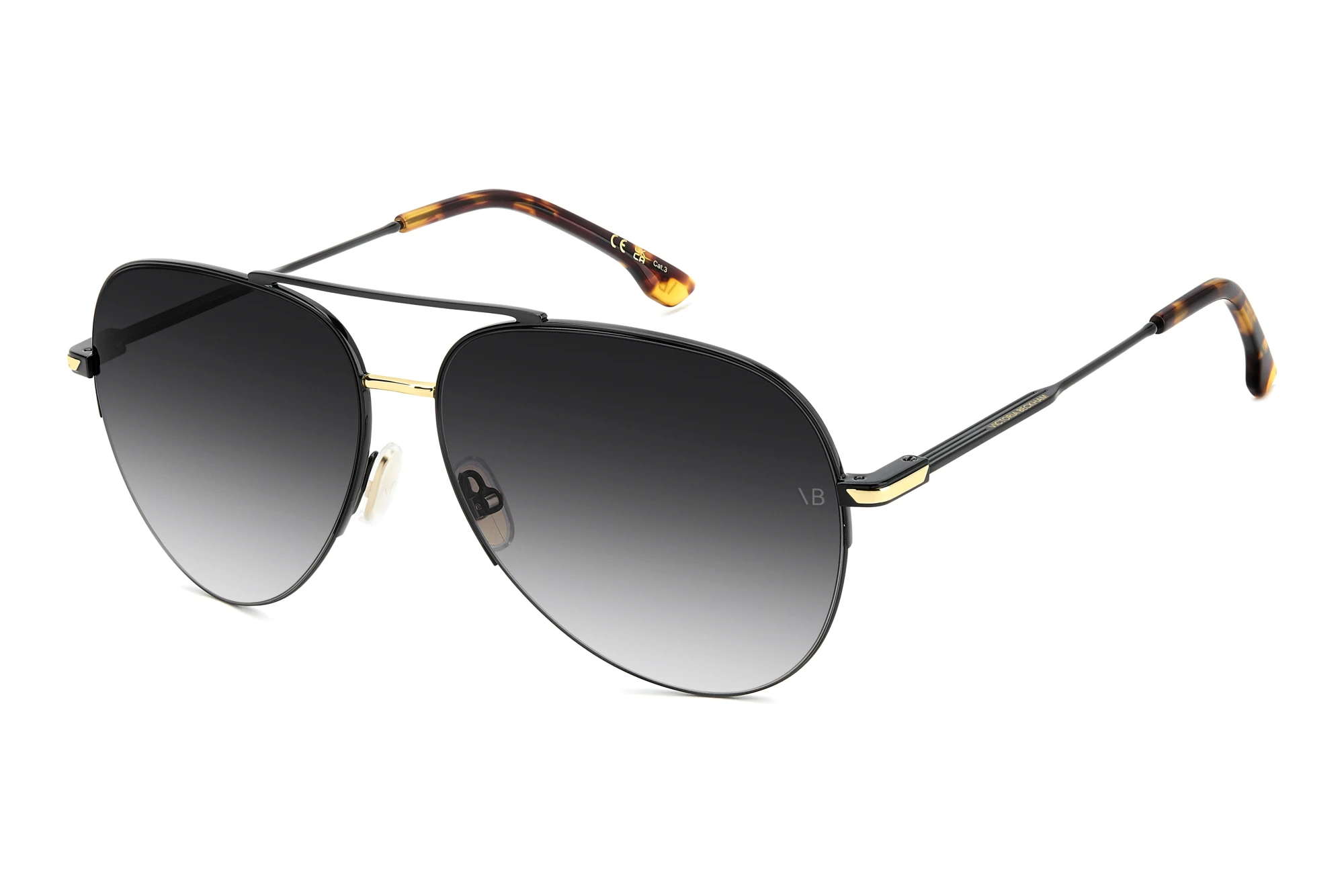 Victoria Beckham VB 1000/S 2M2/9O DARK GREY SHADEDBLACK GOLD Victoria Beckham VB 1000/S 2M2/9O DARK GREY SHADEDBLACK GOLD