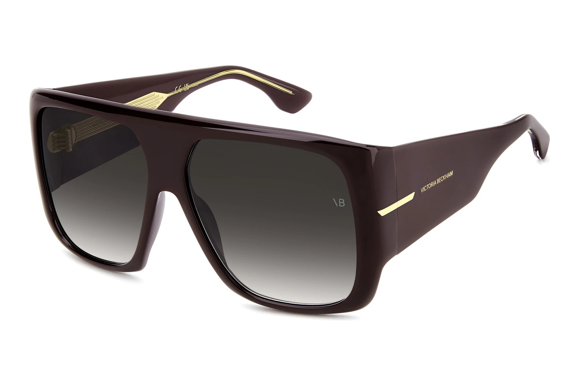 Victoria Beckham VB 7007/S LHF/9O DARK GREY SHADEDBURGUNDY 2 Victoria Beckham VB 7007/S LHF/9O DARK GREY SHADEDBURGUNDY 2