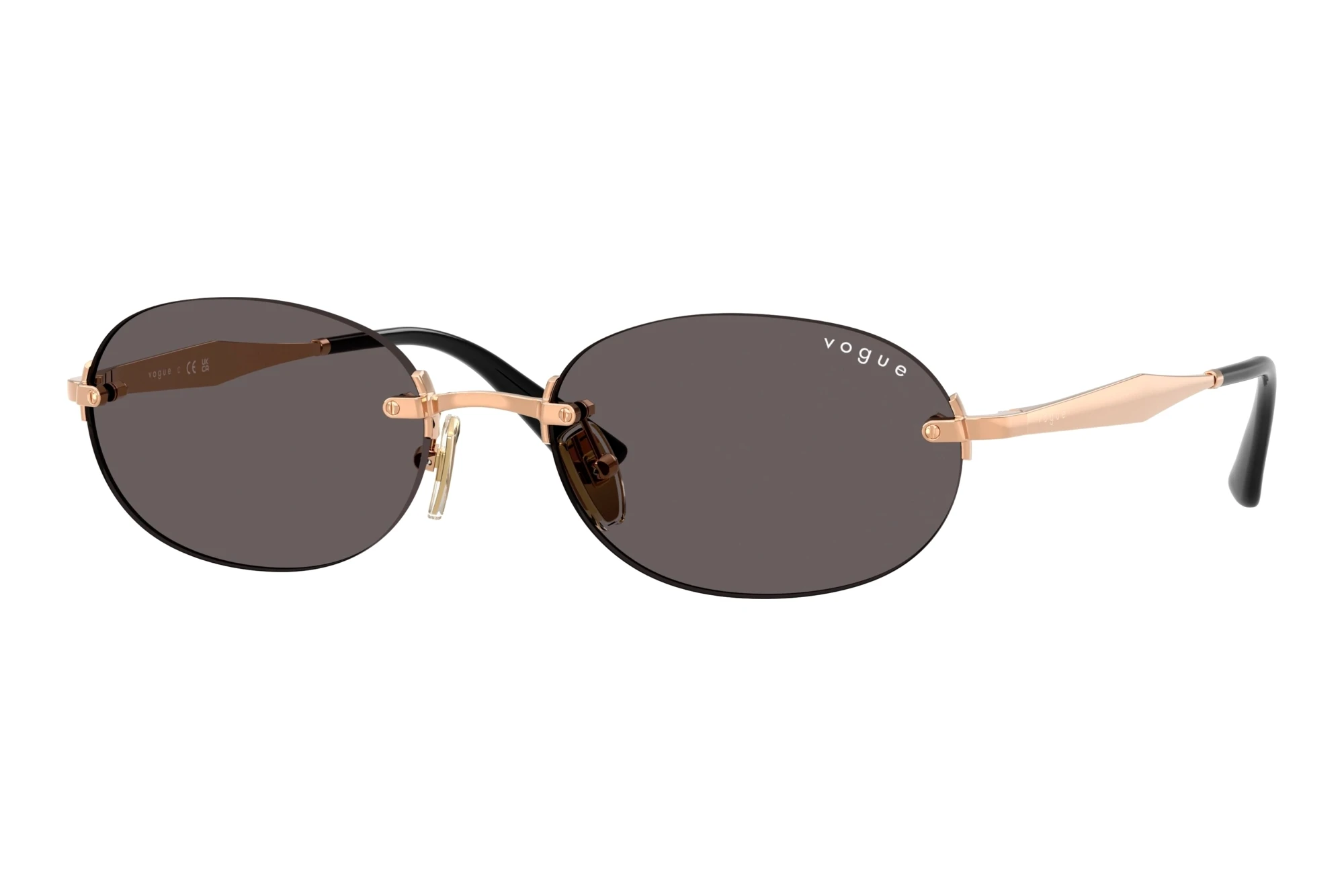 Vogue Eyewear VO4342S 515287 Black SmokeRose Gold Vogue Eyewear VO4342S 515287 Black SmokeRose Gold
