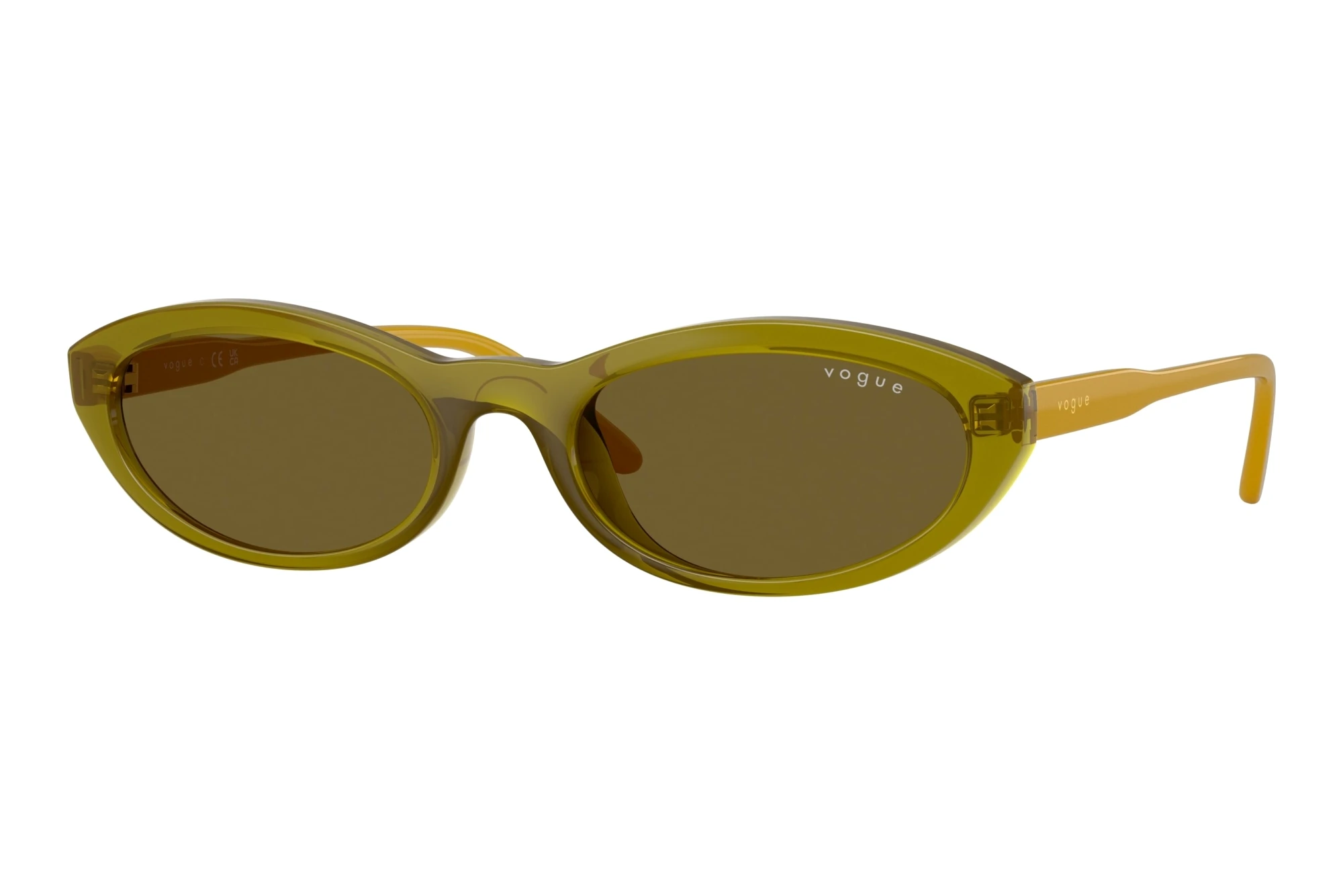 Vogue Eyewear VO5697SU 328373 Dark BrownTransparent Olive Green Vogue Eyewear VO5697SU 328373 Dark BrownTransparent Olive Green
