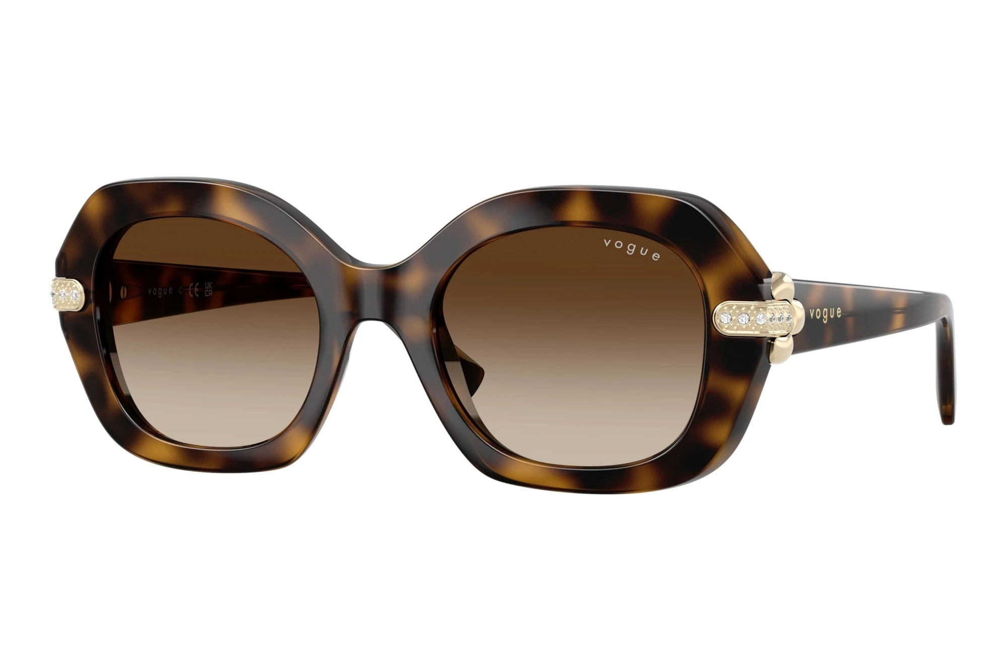 Vogue Eyewear VO5706SB W65613 Gradient BrownDark Havana Vogue Eyewear VO5706SB W65613 Gradient BrownDark Havana