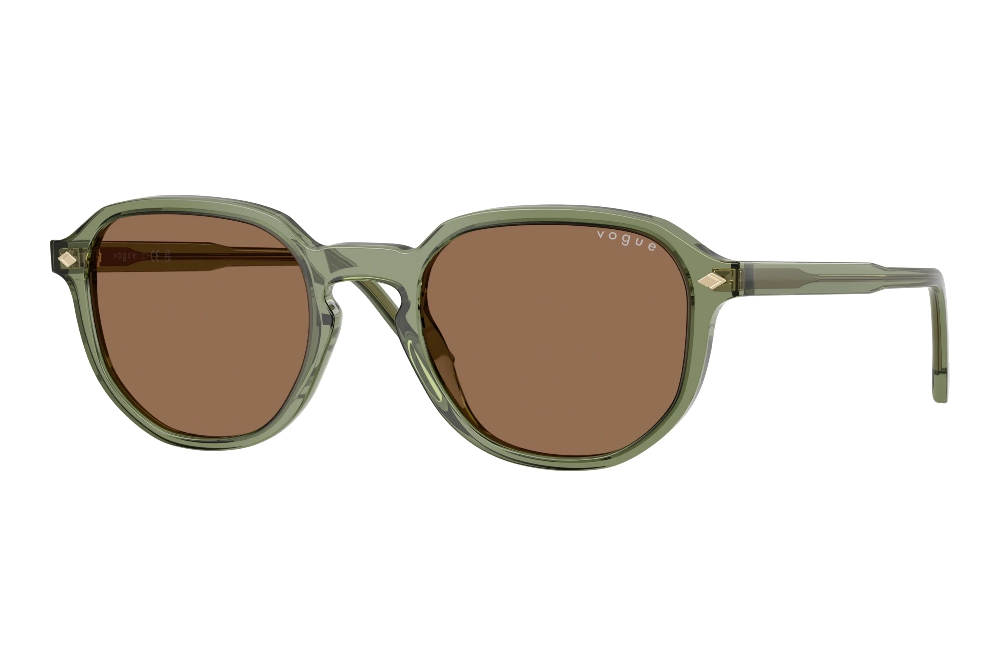 Vogue Eyewear VO5707S 318773 Dark BrownTransparent Green Vogue Eyewear VO5707S 318773 Dark BrownTransparent Green