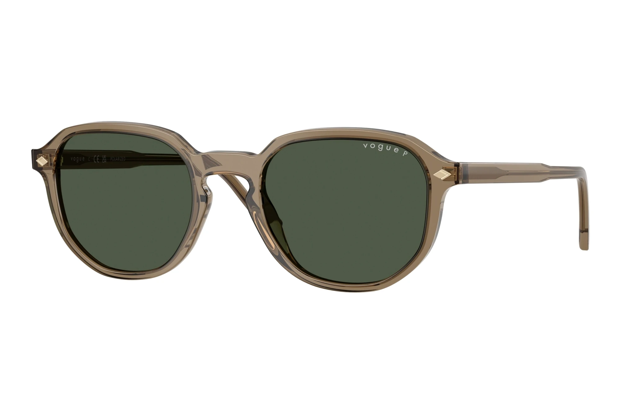 Vogue Eyewear VO5707S 32939A Dark Green PolarizedTransparent Brown Heart Vogue Eyewear VO5707S 32939A Dark Green PolarizedTransparent Brown Heart