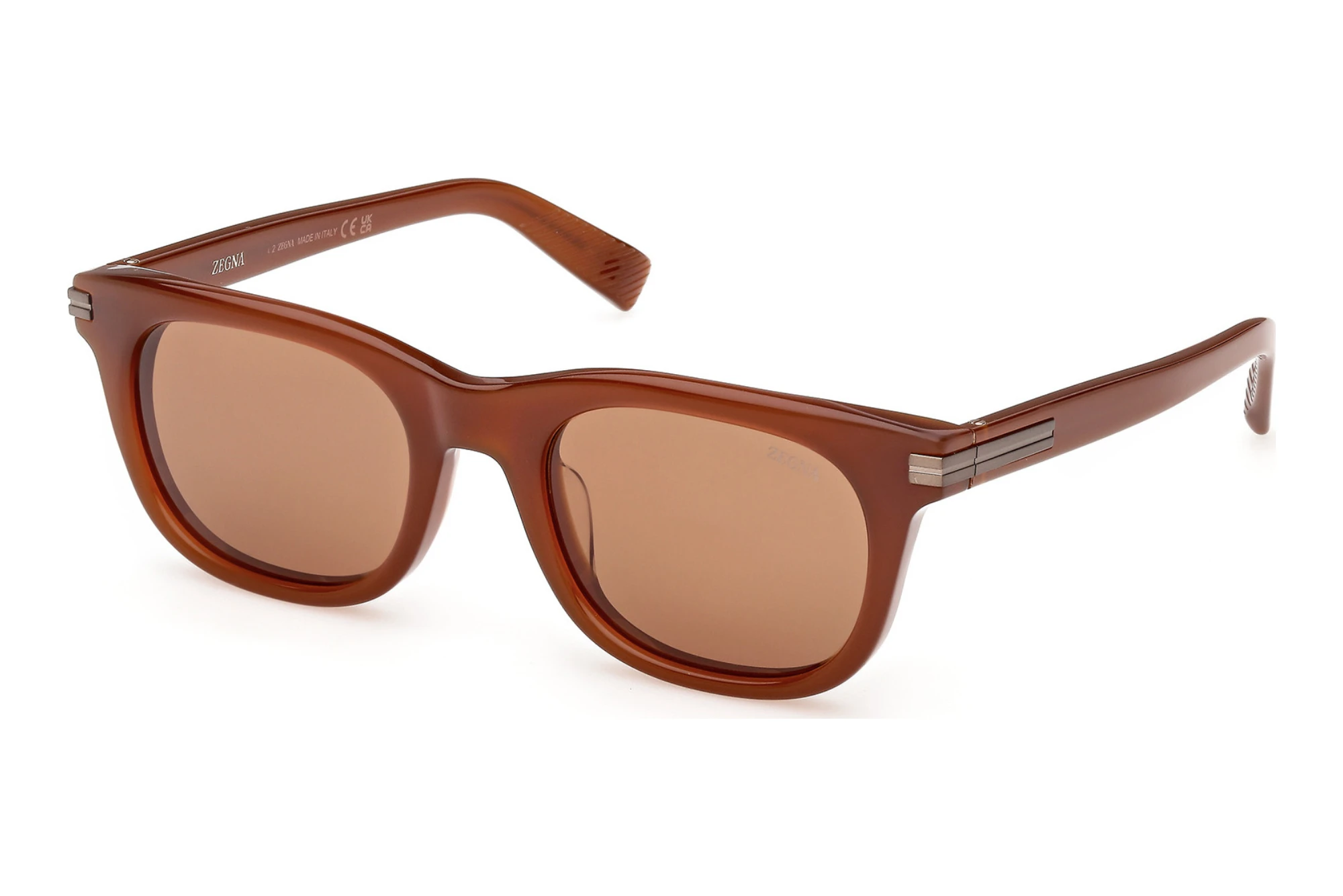 Zegna EZ0281 45E braunGlänzend Hellbraun Zegna EZ0281 45E braunGlänzend Hellbraun