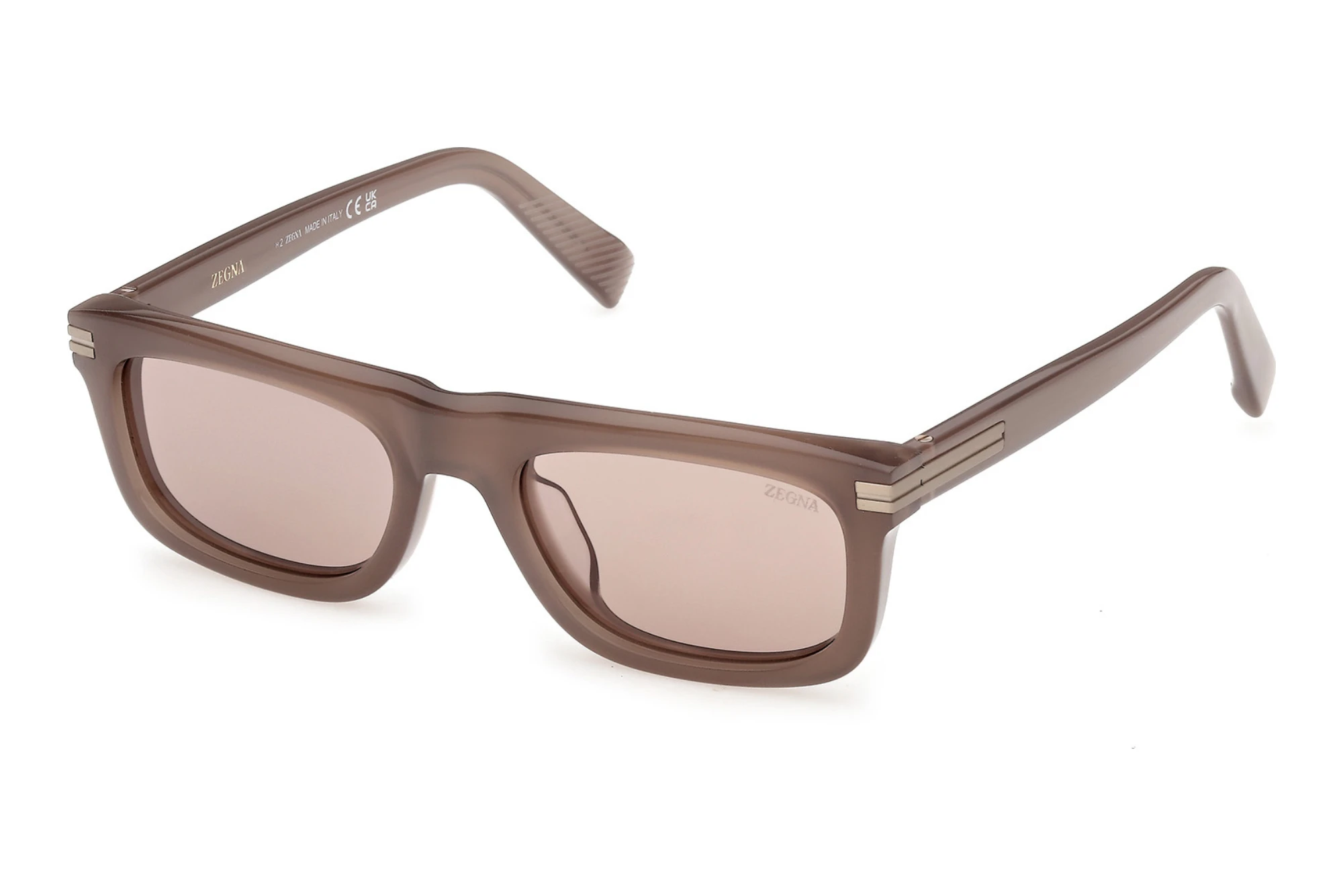 Zegna EZ0301 45E braunGlänzend Hellbraun Zegna EZ0301 45E braunGlänzend Hellbraun