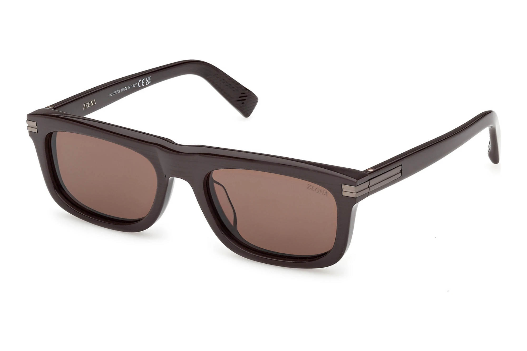 Zegna EZ0301 50E braunHellbraun /Gestreift Zegna EZ0301 50E braunHellbraun /Gestreift