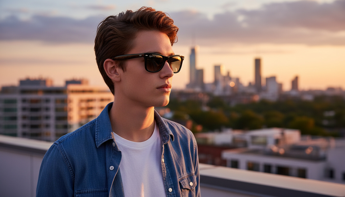 Vue de face Ray-Ban WAYFARER (RB2140 - 901/32)