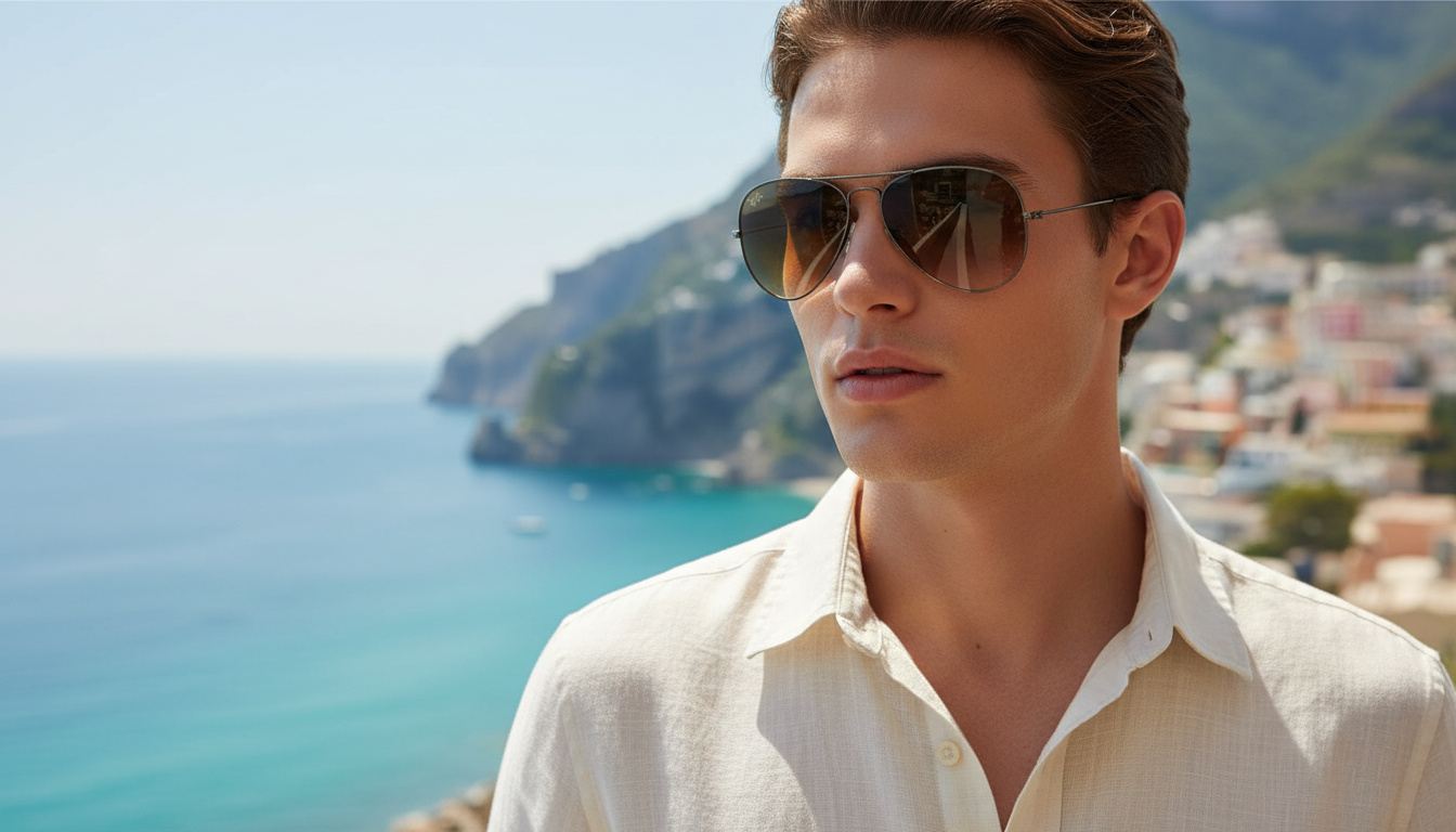 Vorderansicht Ray-Ban AVIATOR LARGE METAL (RB3025 - 004/51)