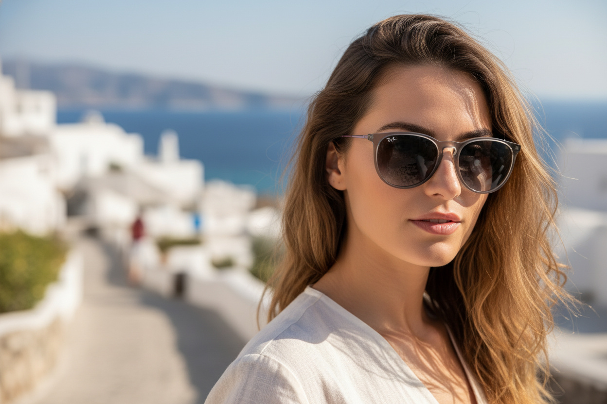 Vue de face Ray-Ban ERIKA (RB4171 - 65138G)
