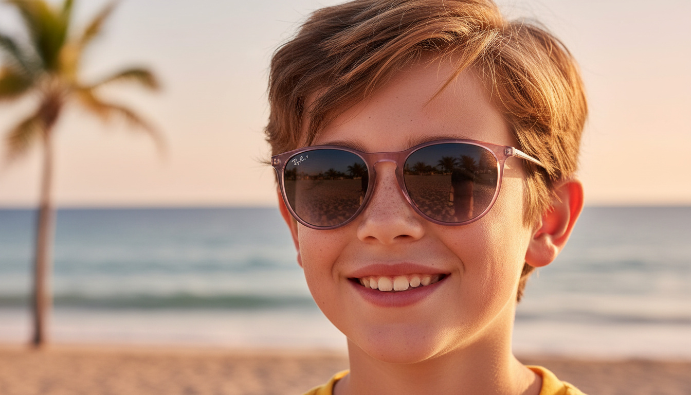 Vue de face Ray-Ban Kids JUNIOR ERIKA (RJ9060S - 71078G)