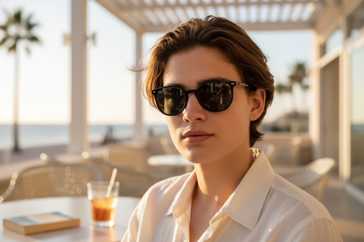 Vue de face Ray-Ban ELLIOT (RB2197 - 901/48)