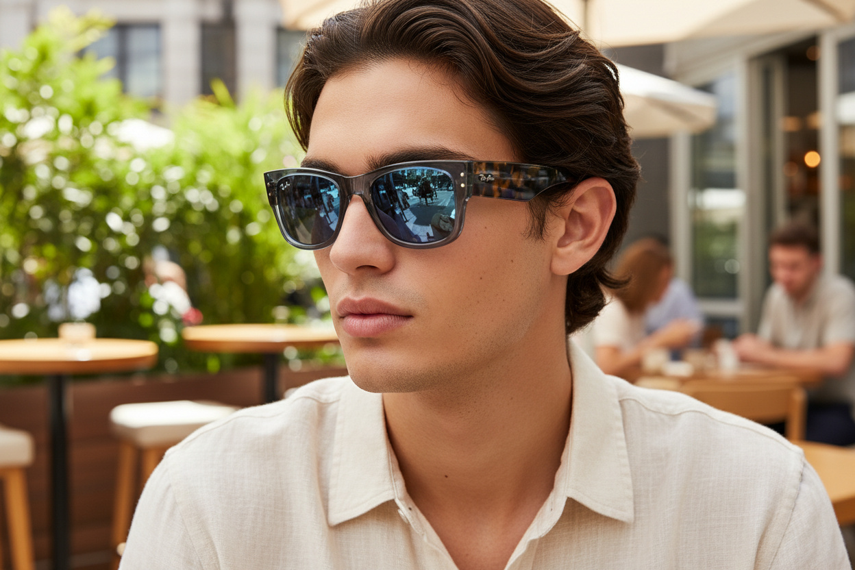 Vue de face Ray-Ban MEGA WAYFARER (RB0840S - 6638O4)