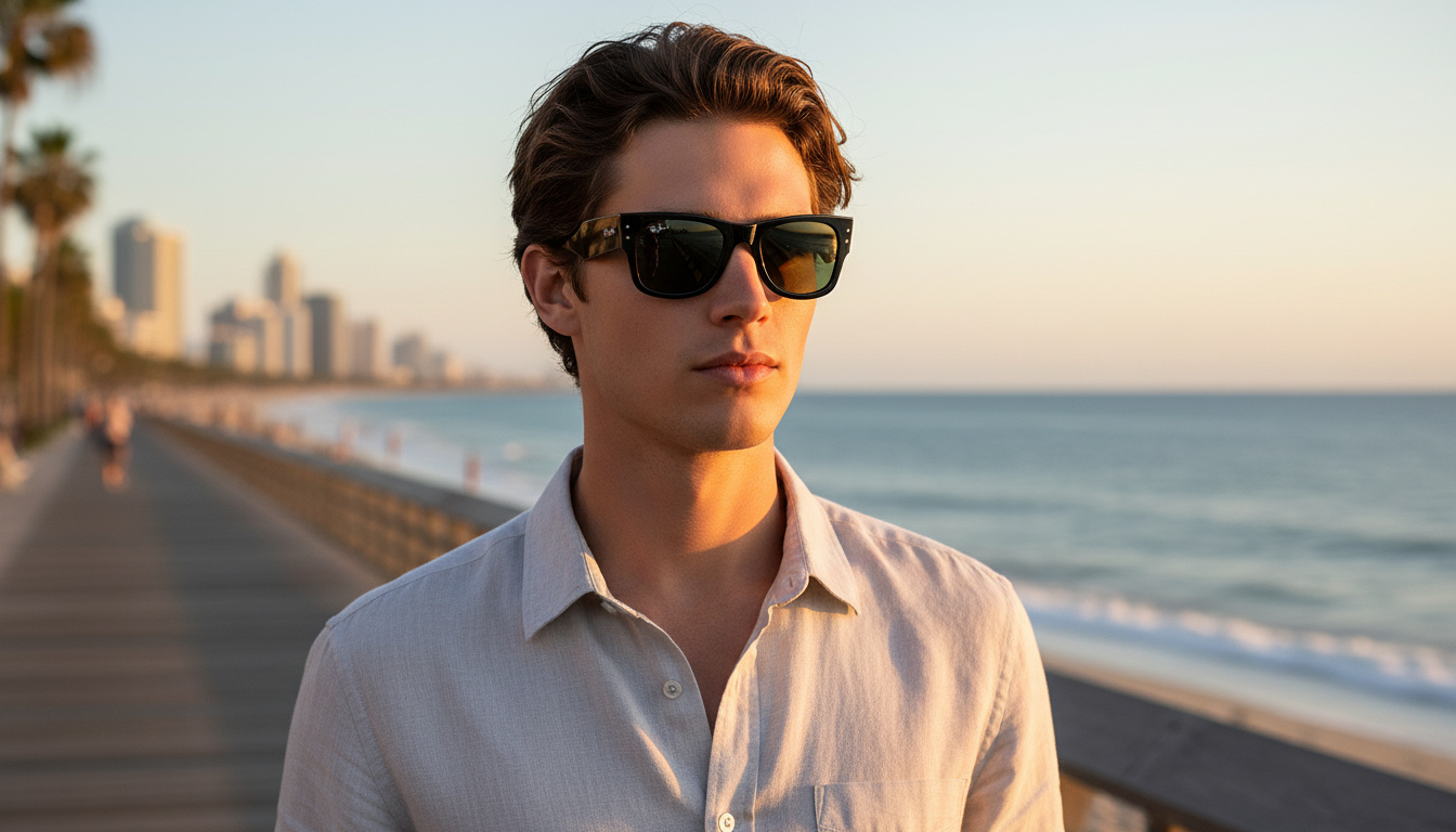 Vue de face Ray-Ban MEGA WAYFARER (RB0840S - 901/58)