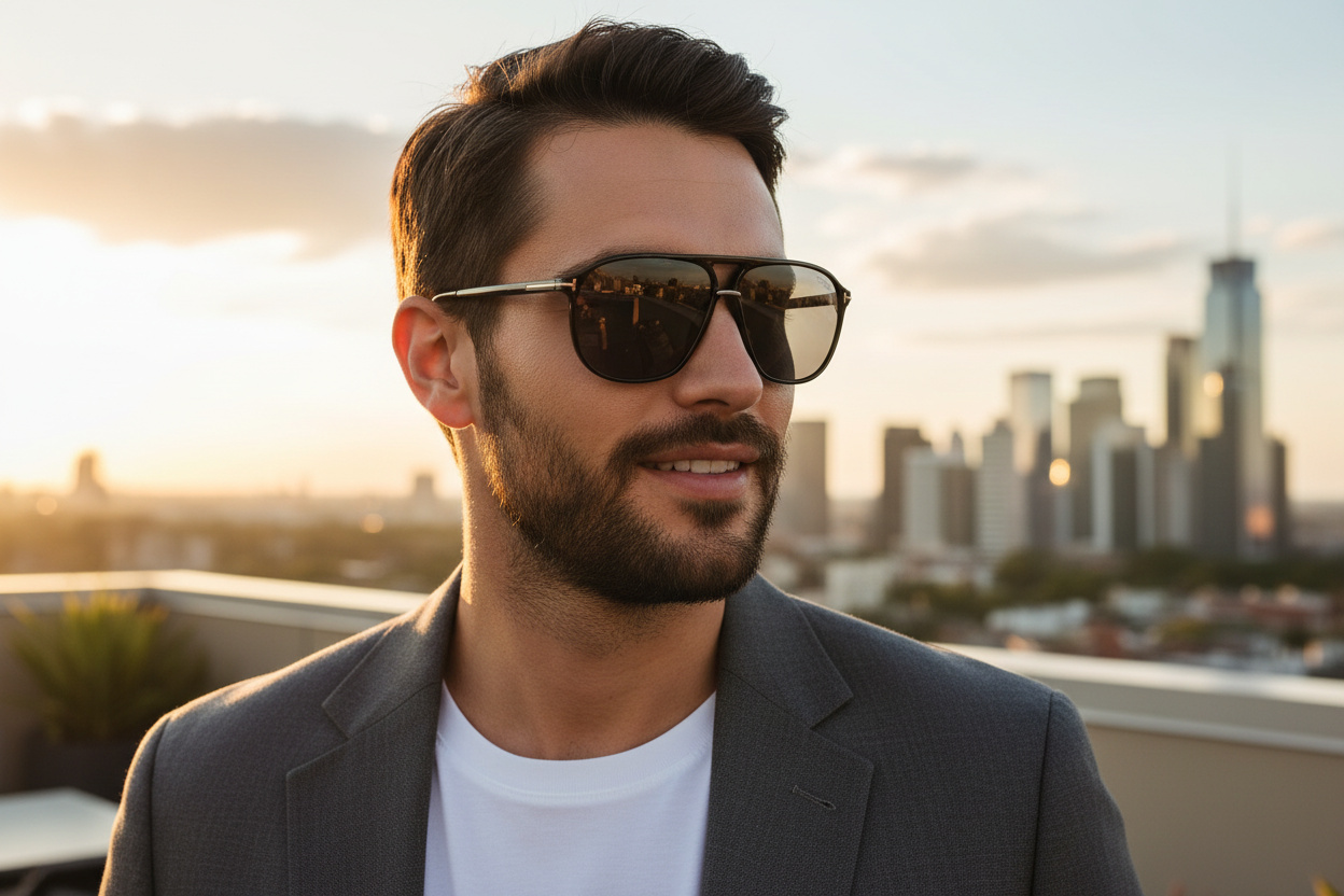 Vue de face Tom Ford BRUCE (FT1026-N - 01D)