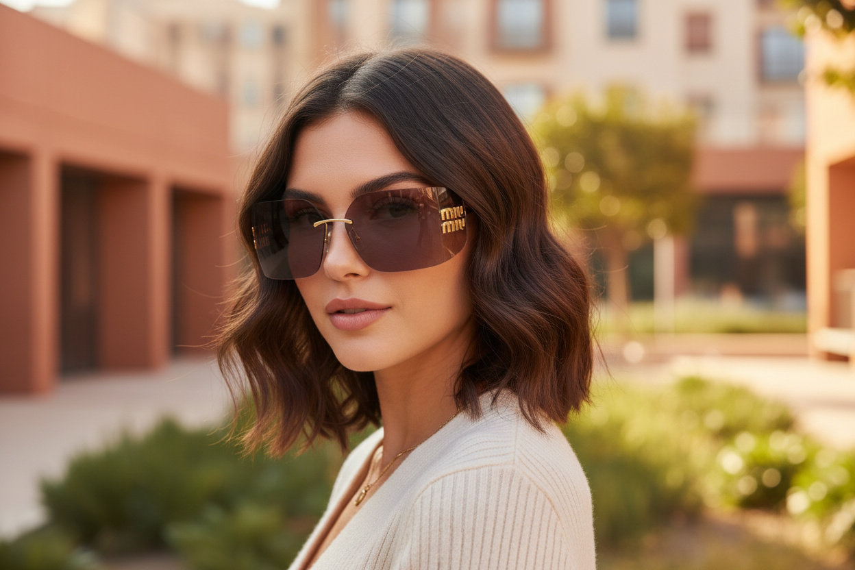 Vue de face Miu Miu MU 54YS (5AK06I)
